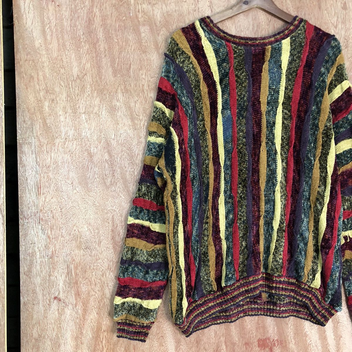 Homespun Knitwear DL Thor Thompson rayon stripe Like coogi Knit #c668 Size US XL / EU 56 / 4 - 7 Thumbnail