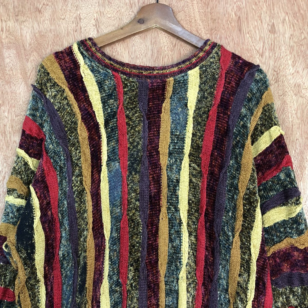 Homespun Knitwear DL Thor Thompson rayon stripe Like coogi Knit #c668 Size US XL / EU 56 / 4 - 9 Thumbnail