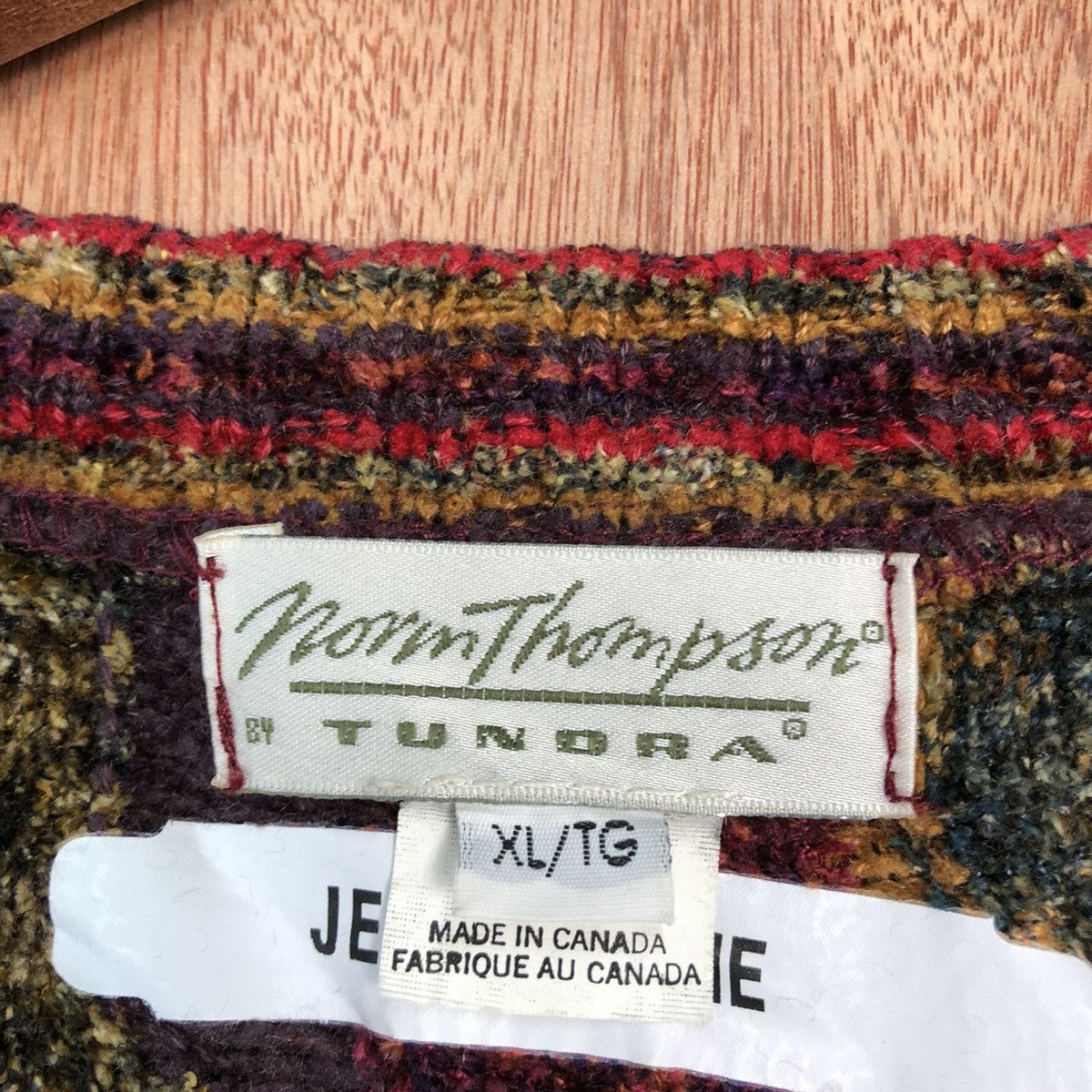 Homespun Knitwear DL Thor Thompson rayon stripe Like coogi Knit #c668 Size US XL / EU 56 / 4 - 10 Thumbnail