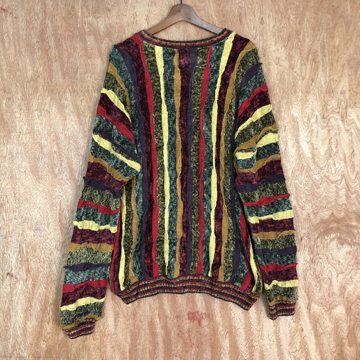 Homespun Knitwear DL Thor Thompson rayon stripe Like coogi Knit #c668 Size US XL / EU 56 / 4 - 12 Thumbnail