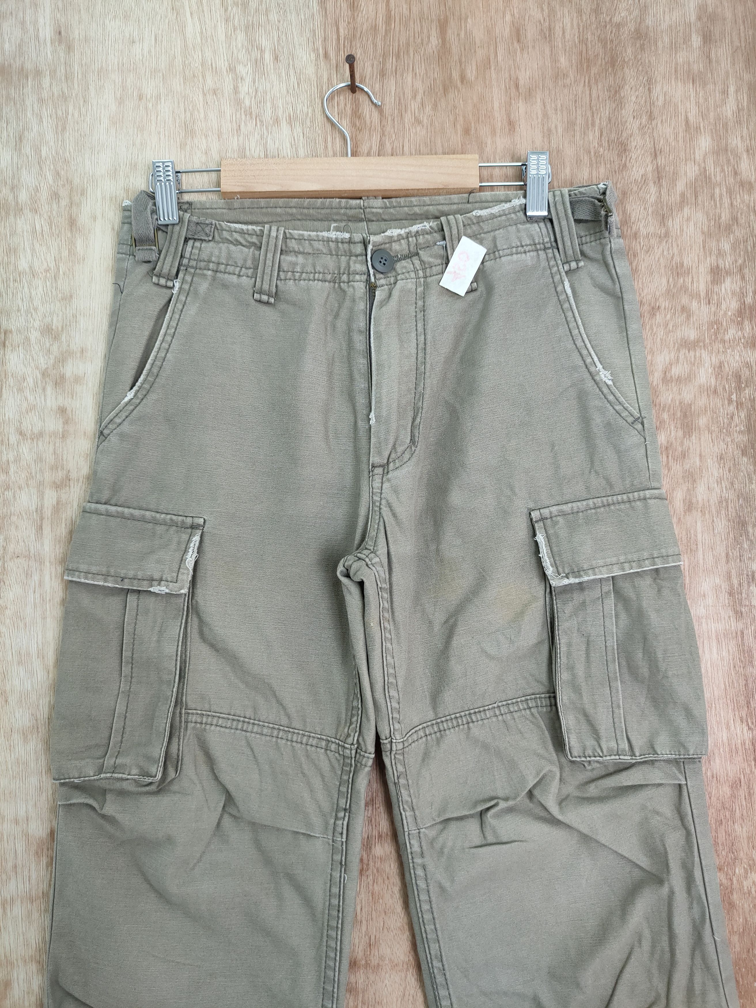 Japanese Brand Jungle storm faded cargo pants multipocket streetwear #450DL Size US 30 / EU 46 - 3 Thumbnail