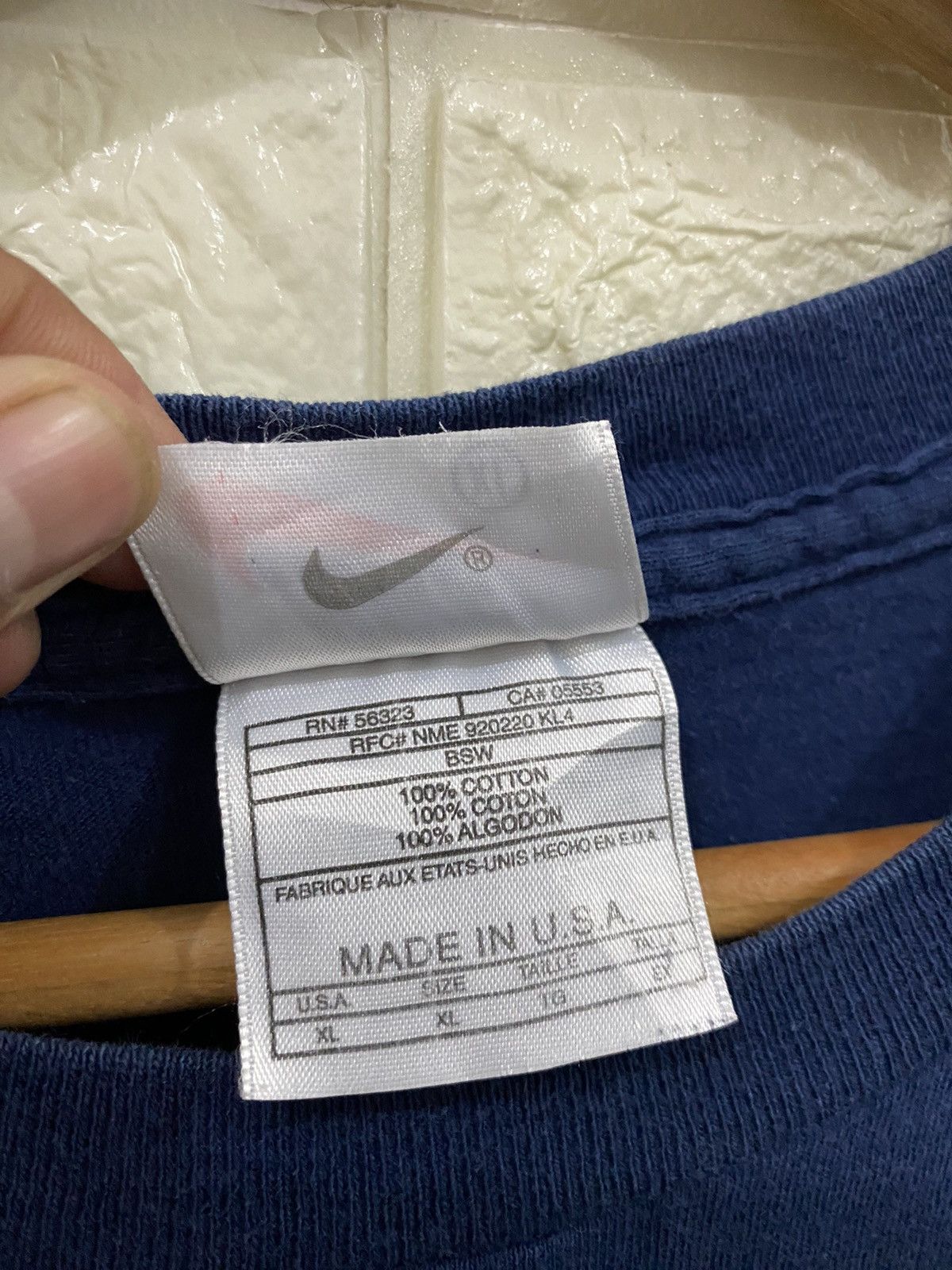 Nike × Vintage Vintage 90’s Nike “Just Do It” Logo T-Shirt Size US XL / EU 56 / 4 - 6 Thumbnail