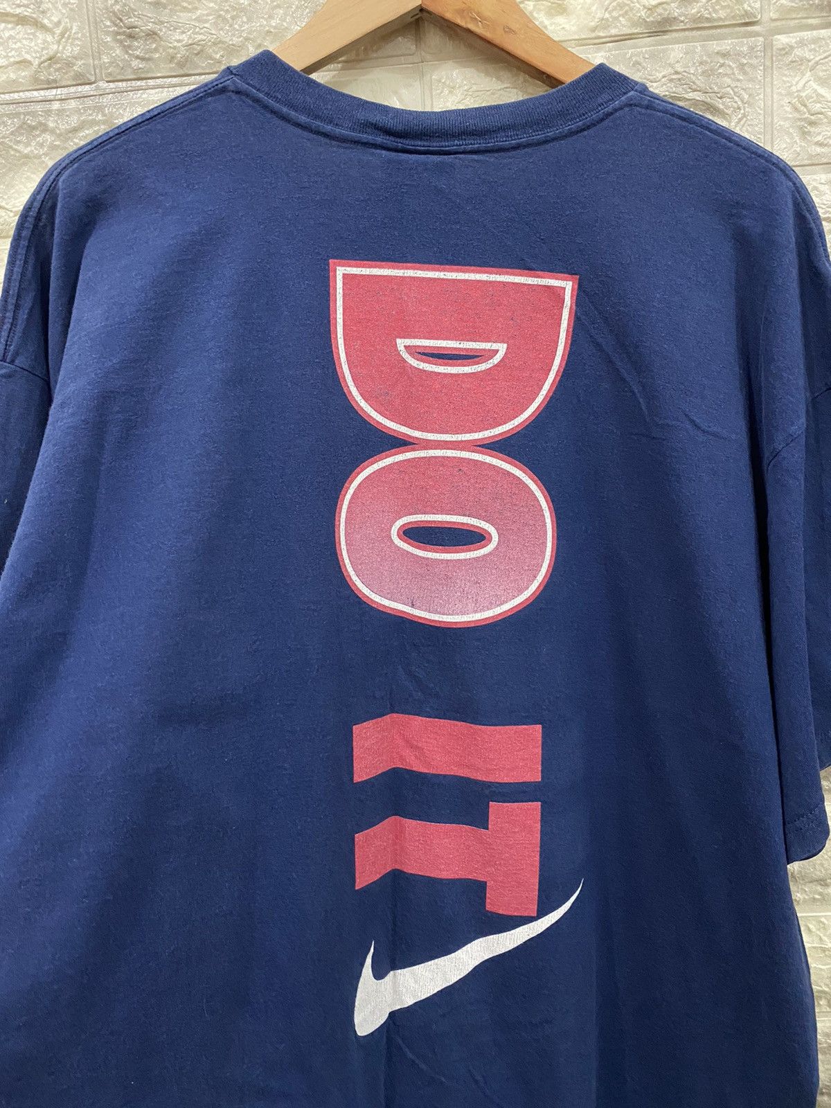 Nike × Vintage Vintage 90’s Nike “Just Do It” Logo T-Shirt Size US XL / EU 56 / 4 - 4 Thumbnail
