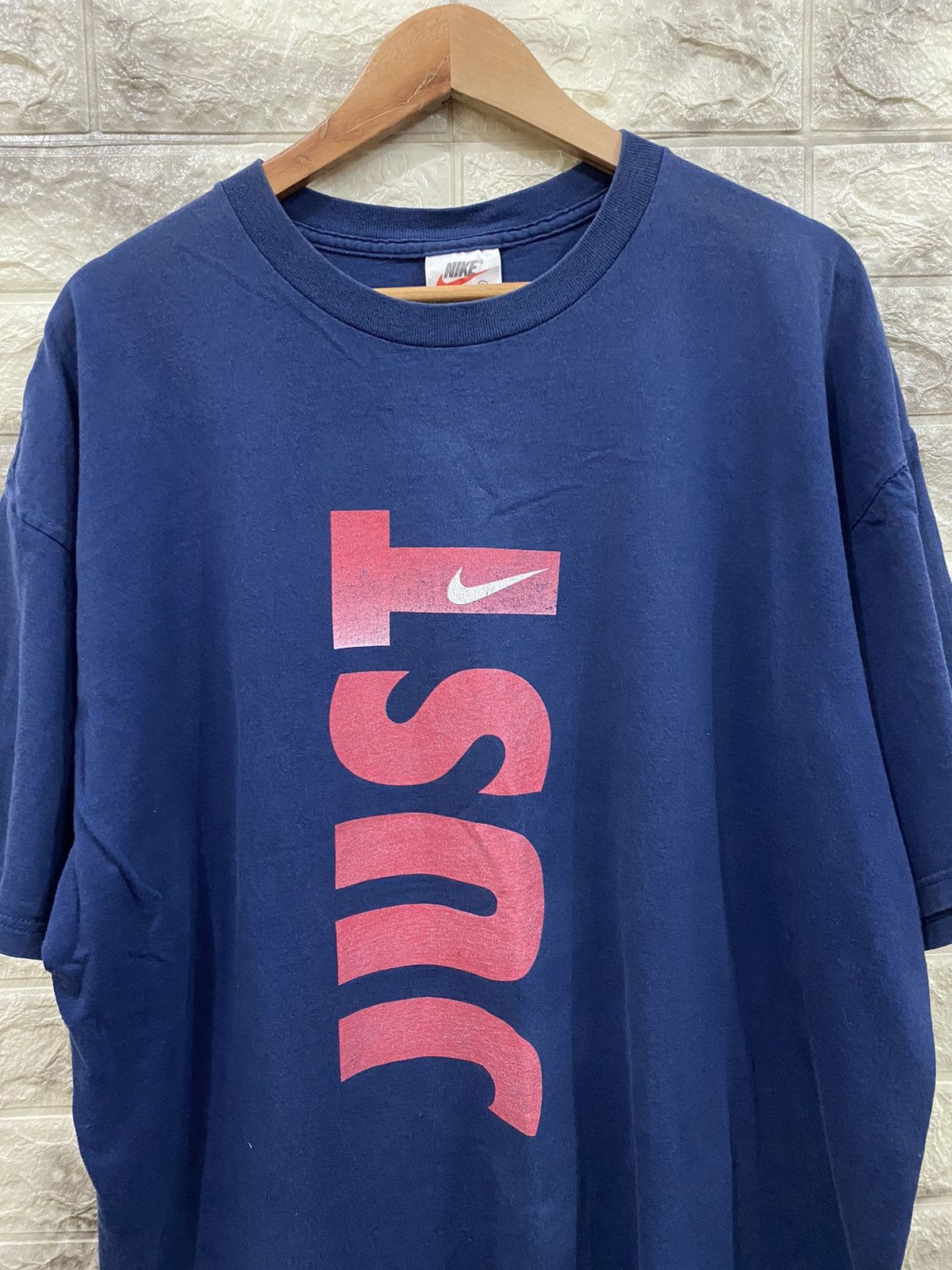 Nike × Vintage Vintage 90’s Nike “Just Do It” Logo T-Shirt Size US XL / EU 56 / 4 - 3 Thumbnail
