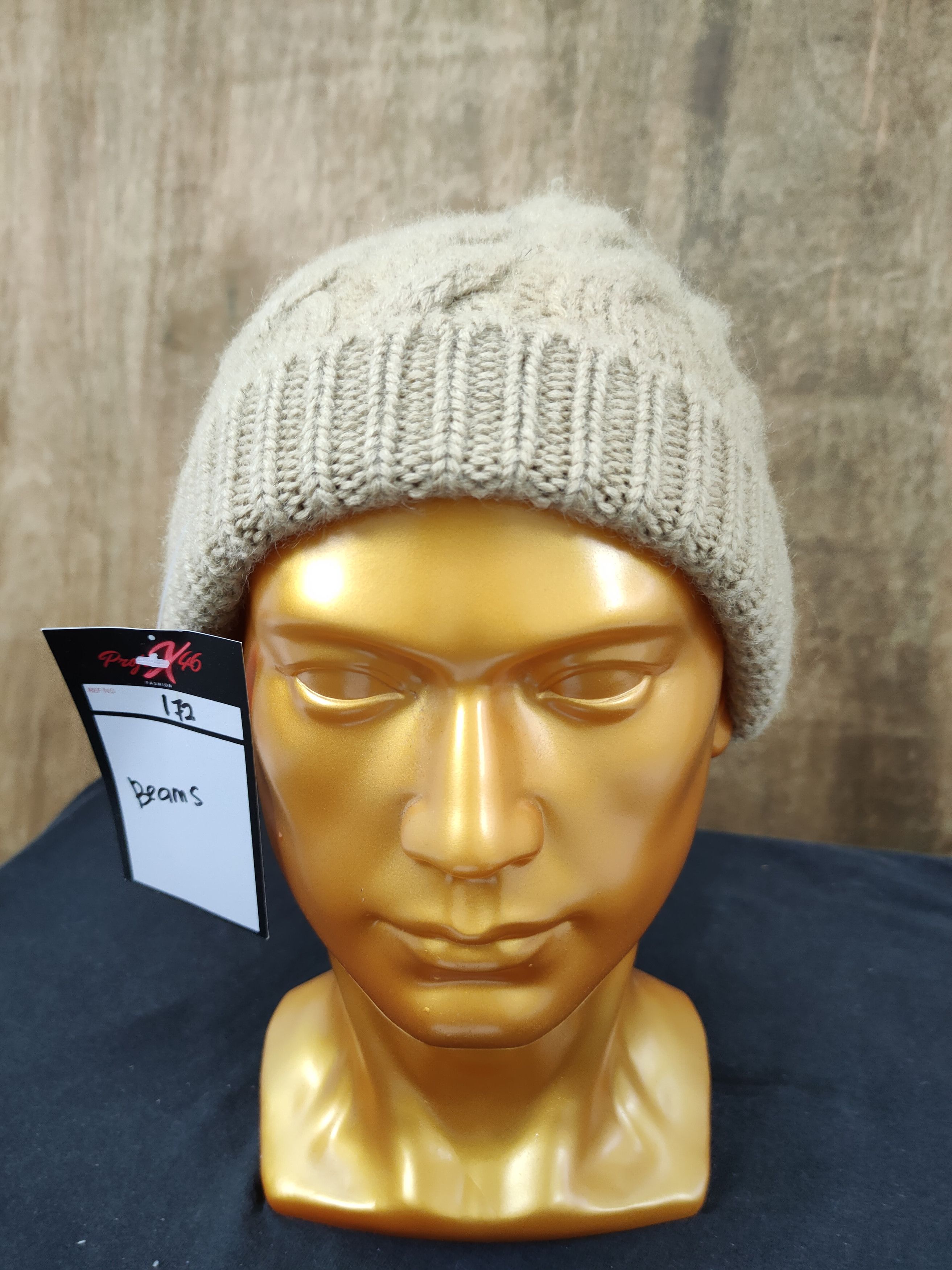 Beams Plus Beams japan mohair cable knitwear beanie hat brown #172 Size ONE SIZE - 5 Thumbnail