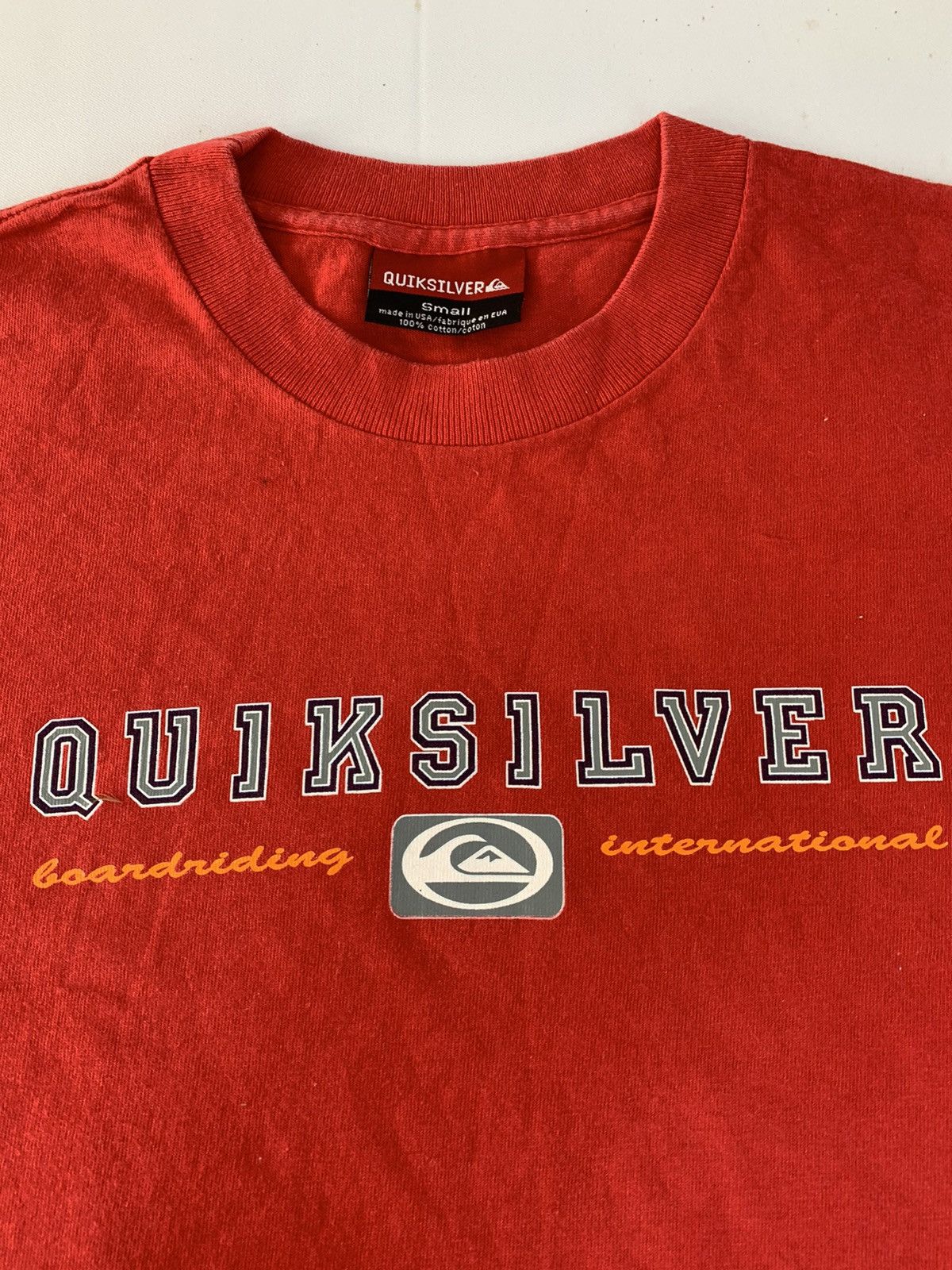 Quiksilver Quicksilver Board Riding International Spell Out Printed Tee Size US S / EU 44-46 / 1 - 4 Thumbnail