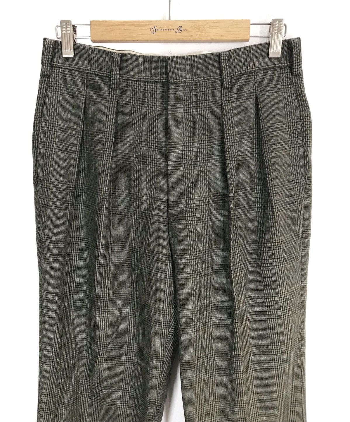 Brooks Brothers Vintage BROOKS BROTHERS Checkered Plaid Wool Trouser Pants Size US 29 - 12 Thumbnail
