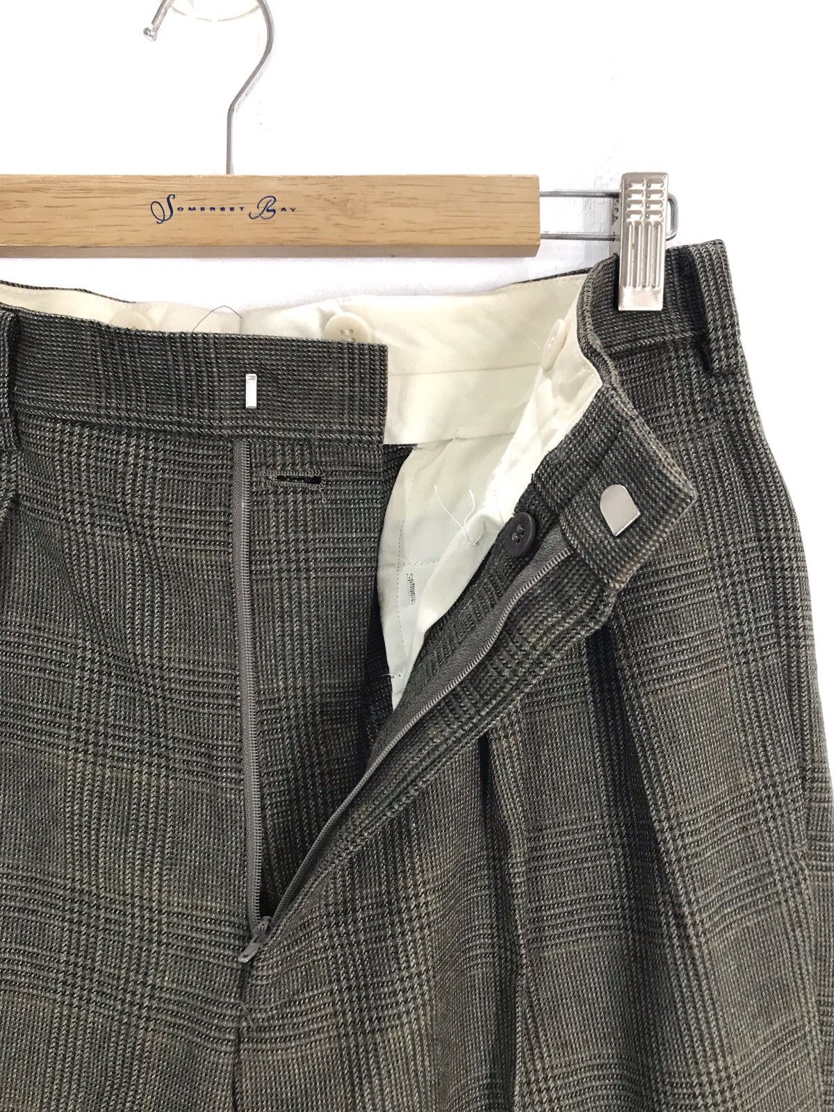 Brooks Brothers Vintage BROOKS BROTHERS Checkered Plaid Wool Trouser Pants Size US 29 - 13 Thumbnail