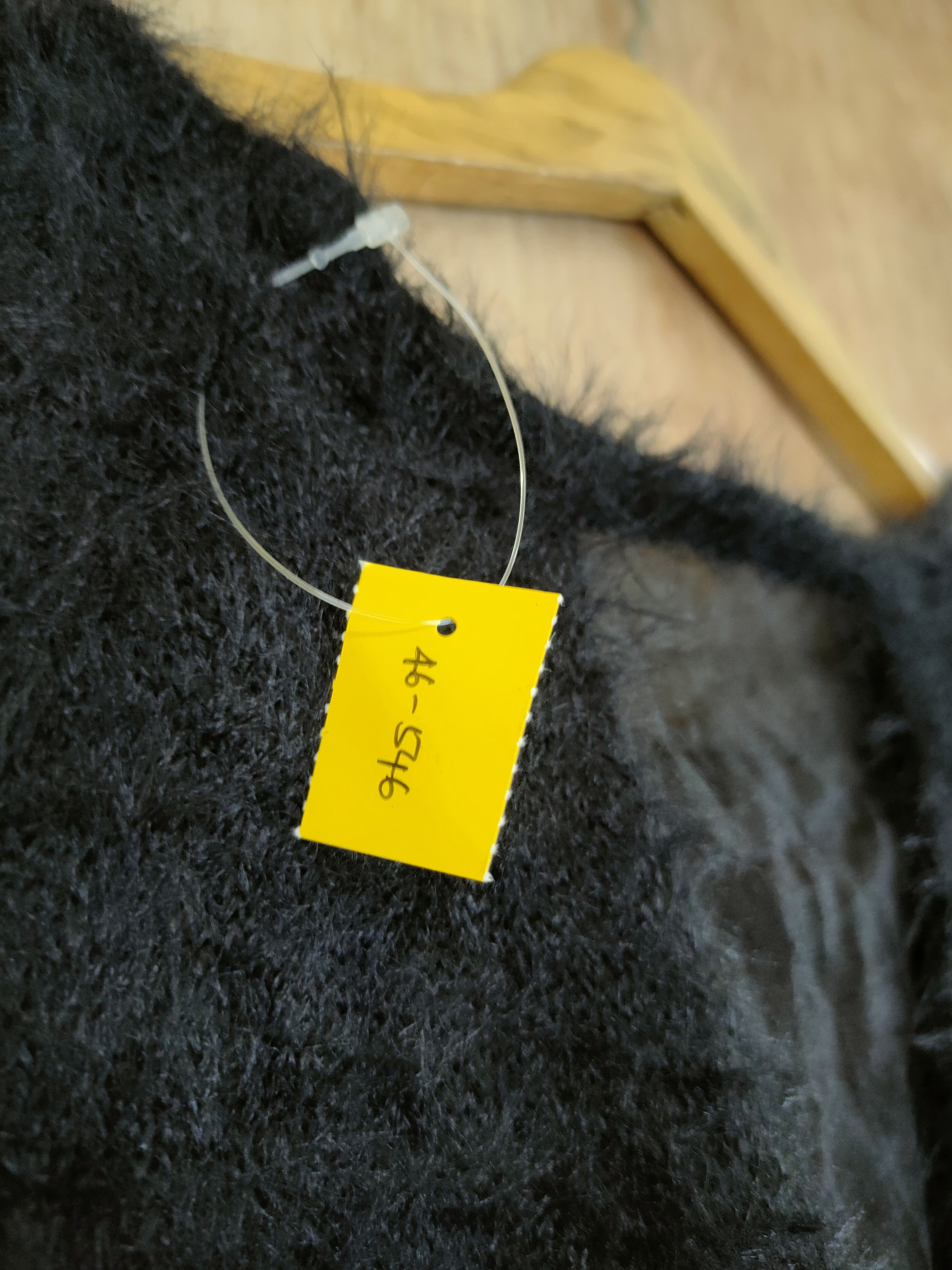 Homespun Knitwear D Cecil Mc Bee soft fur mohair shaggy black knitwear #46-546 Size M / US 6-8 / IT 42-44 - 4 Thumbnail