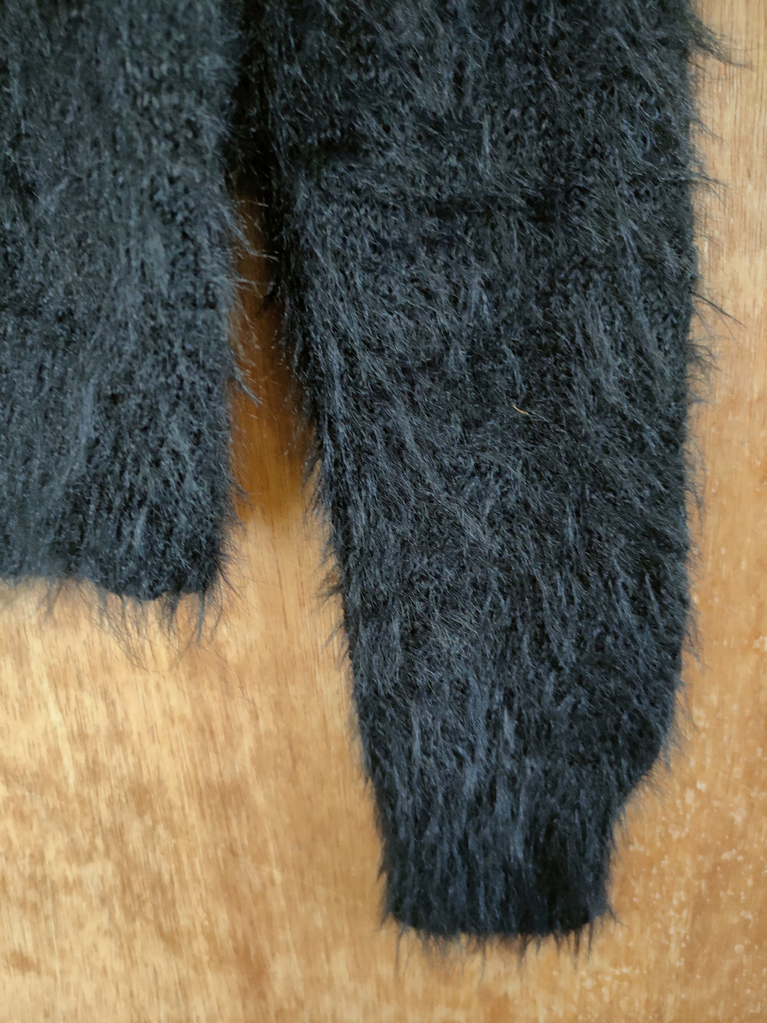 Homespun Knitwear D Cecil Mc Bee soft fur mohair shaggy black knitwear #46-546 Size M / US 6-8 / IT 42-44 - 9 Thumbnail