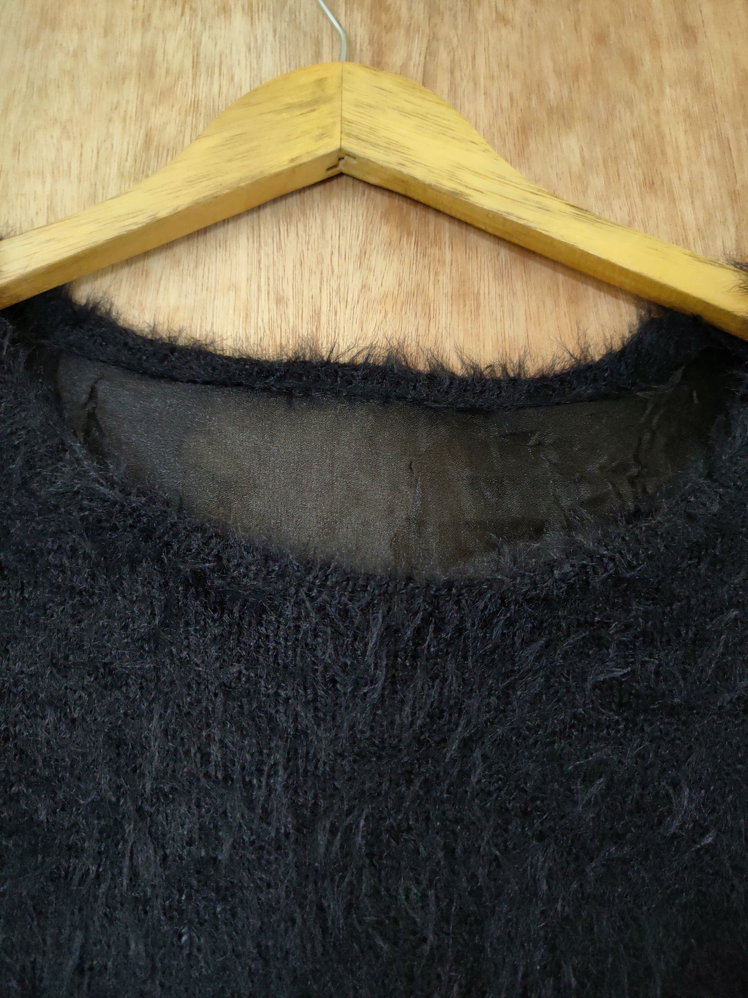 Homespun Knitwear D Cecil Mc Bee soft fur mohair shaggy black knitwear #46-546 Size M / US 6-8 / IT 42-44 - 11 Thumbnail
