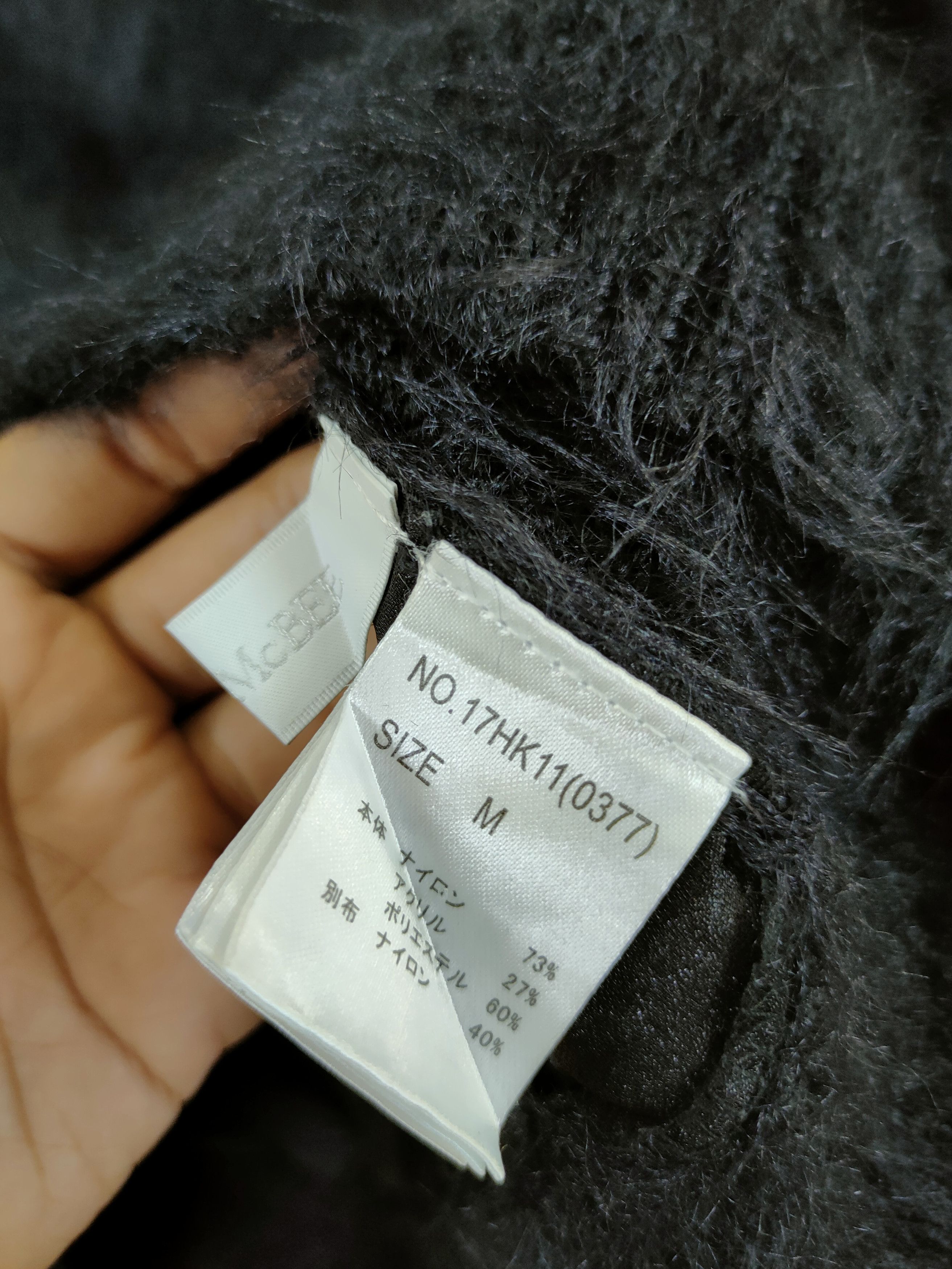 Homespun Knitwear D Cecil Mc Bee soft fur mohair shaggy black knitwear #46-546 Size M / US 6-8 / IT 42-44 - 12 Thumbnail