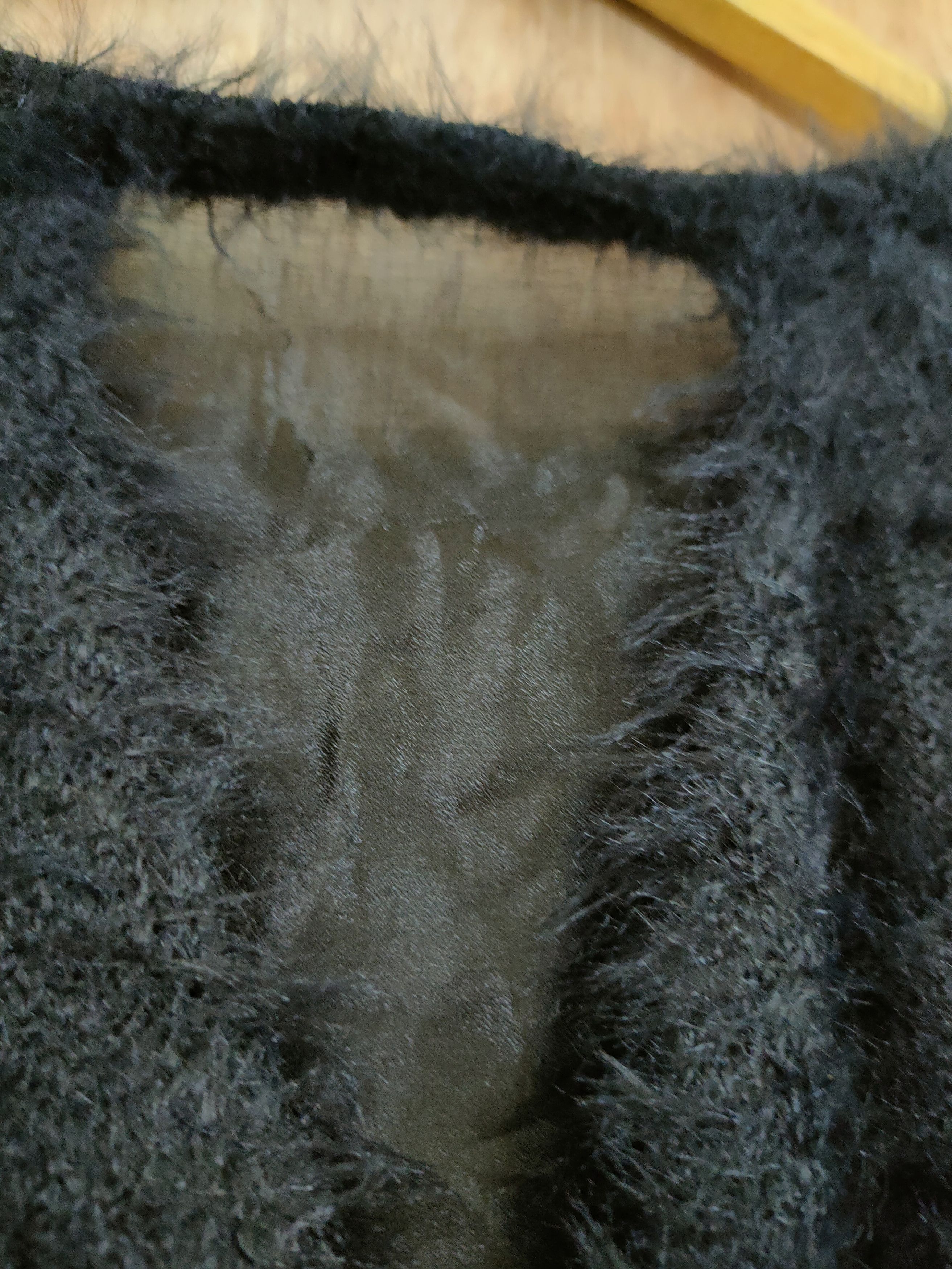 Homespun Knitwear D Cecil Mc Bee soft fur mohair shaggy black knitwear #46-546 Size M / US 6-8 / IT 42-44 - 5 Thumbnail