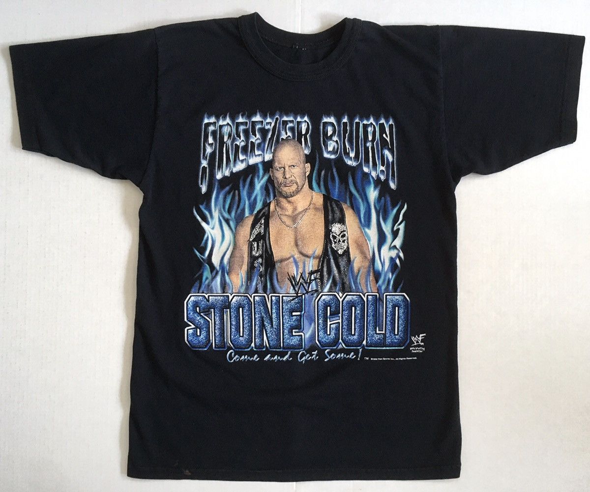 Vintage STEVE AUSTIN 3:16 STONE COLD SHIRT VINTAGE WWF 90S RAP TEE Size US M / EU 48-50 / 2 - 1 Thumbnail