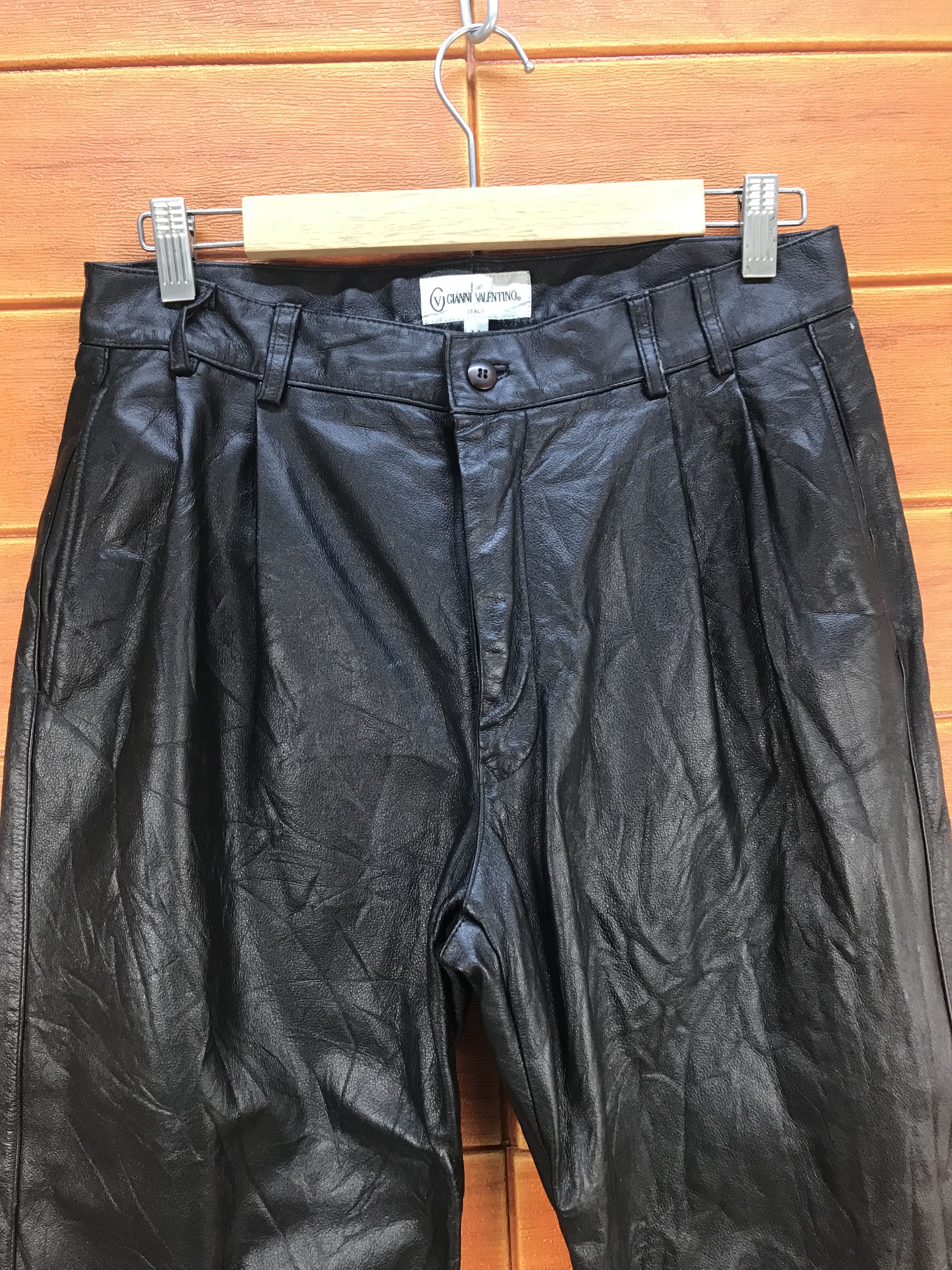 Gianni Valentino GIANNI VALENTINO ITALY Leather Pants Size US 30 / EU 46 - 4 Thumbnail