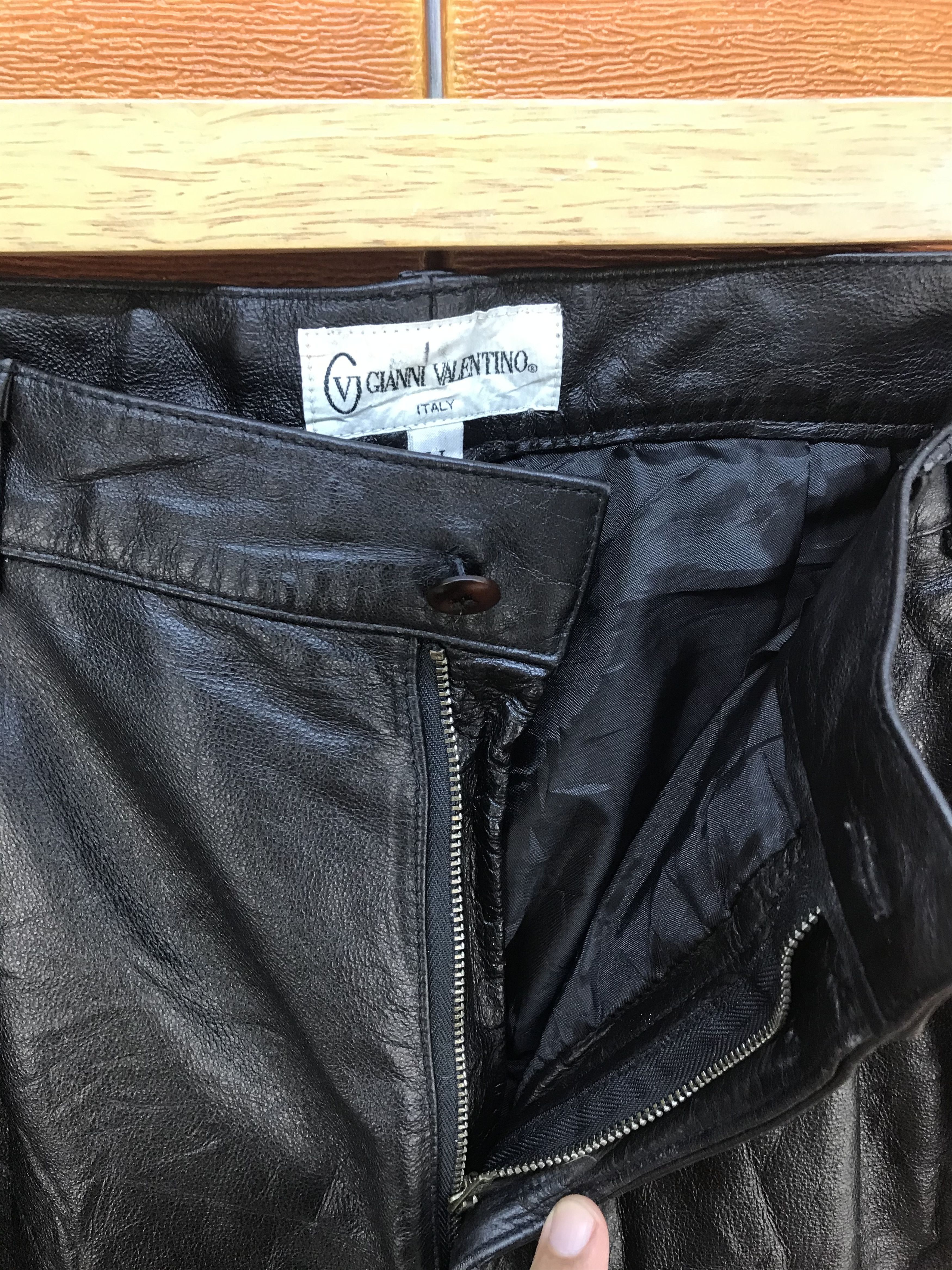 Gianni Valentino GIANNI VALENTINO ITALY Leather Pants Size US 30 / EU 46 - 12 Thumbnail