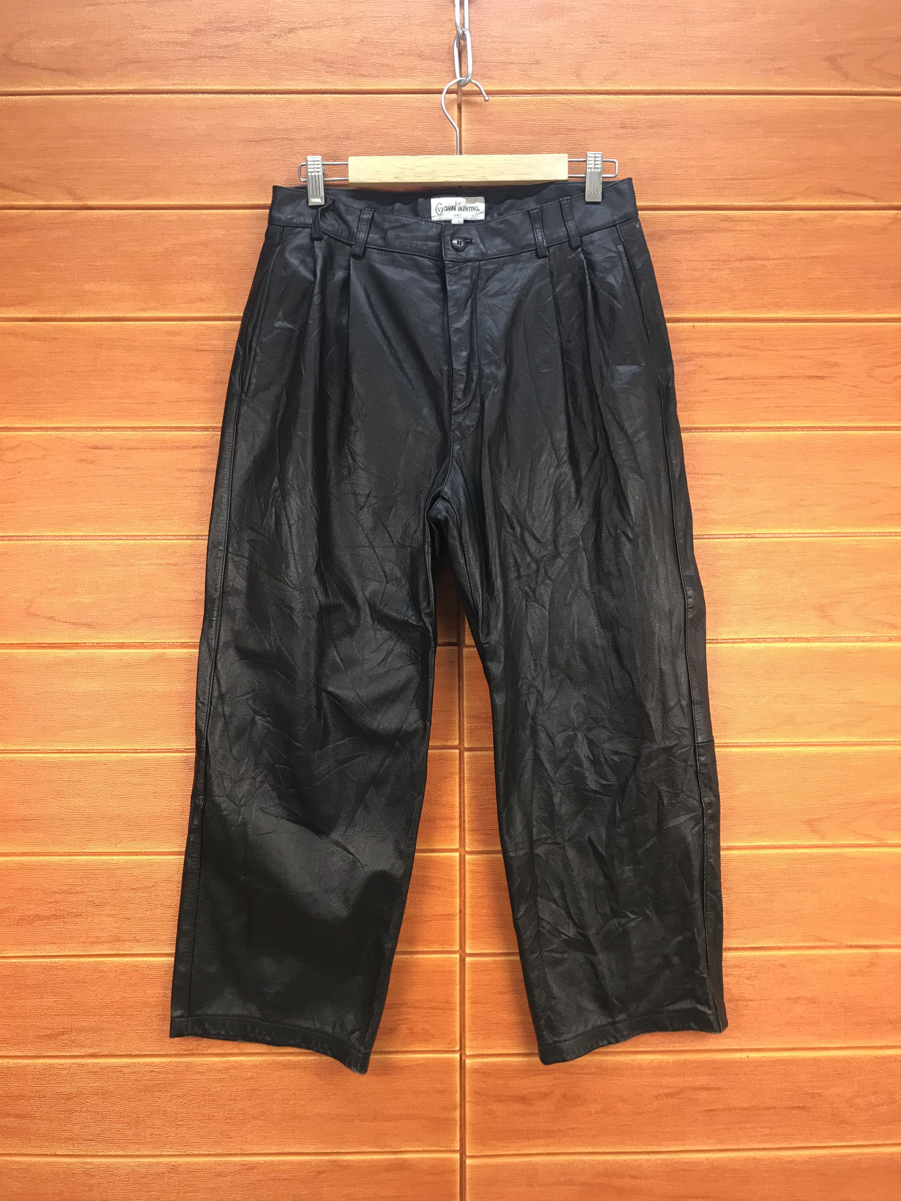 Gianni Valentino GIANNI VALENTINO ITALY Leather Pants Size US 30 / EU 46 - 2 Thumbnail