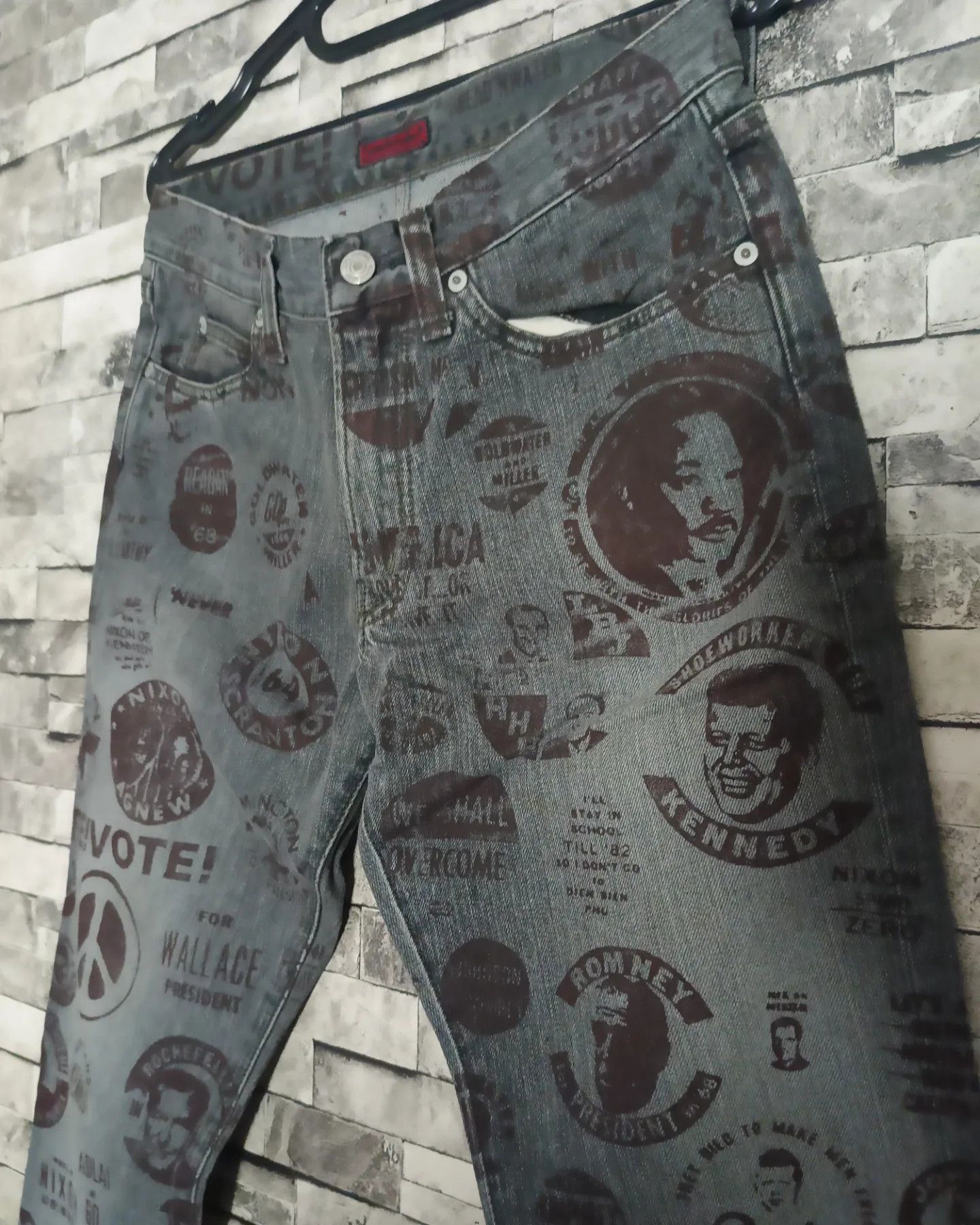 Japanese Brand Vintage all over print John bull jeans Size US 30 / EU 46 - 3 Thumbnail