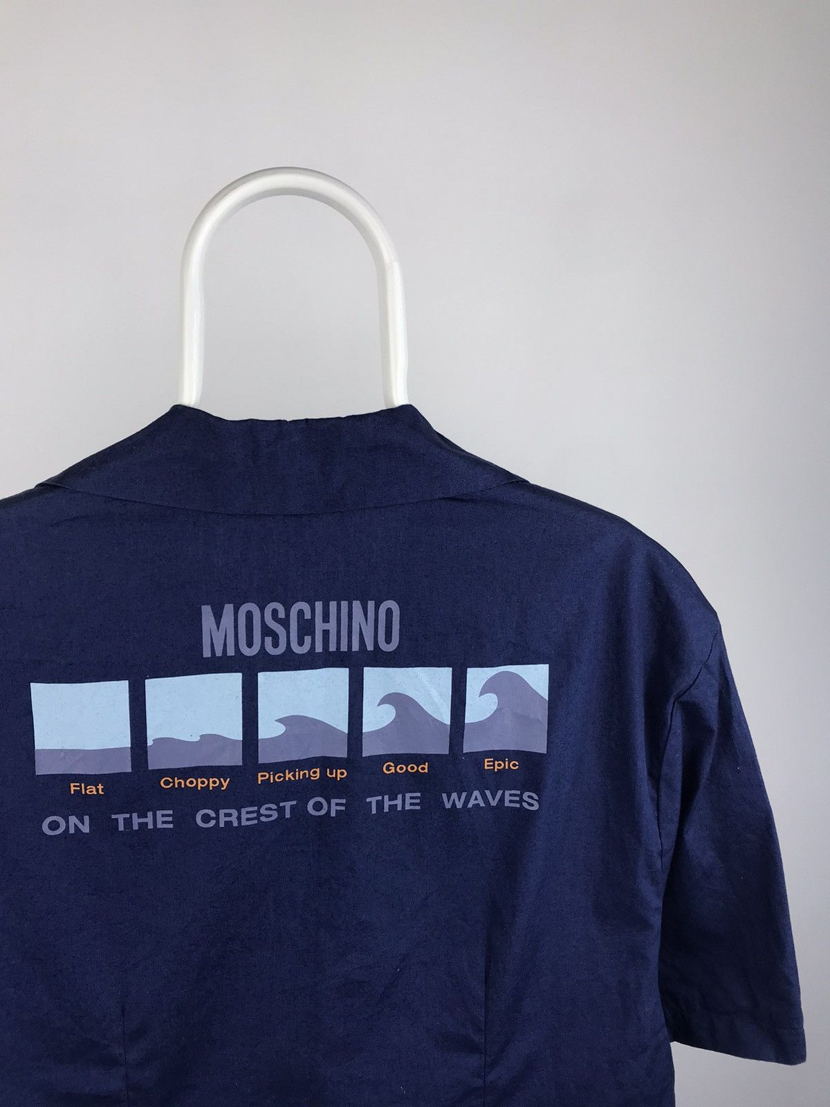 Moschino Mare crest of the waves Short Sleeve Shirt