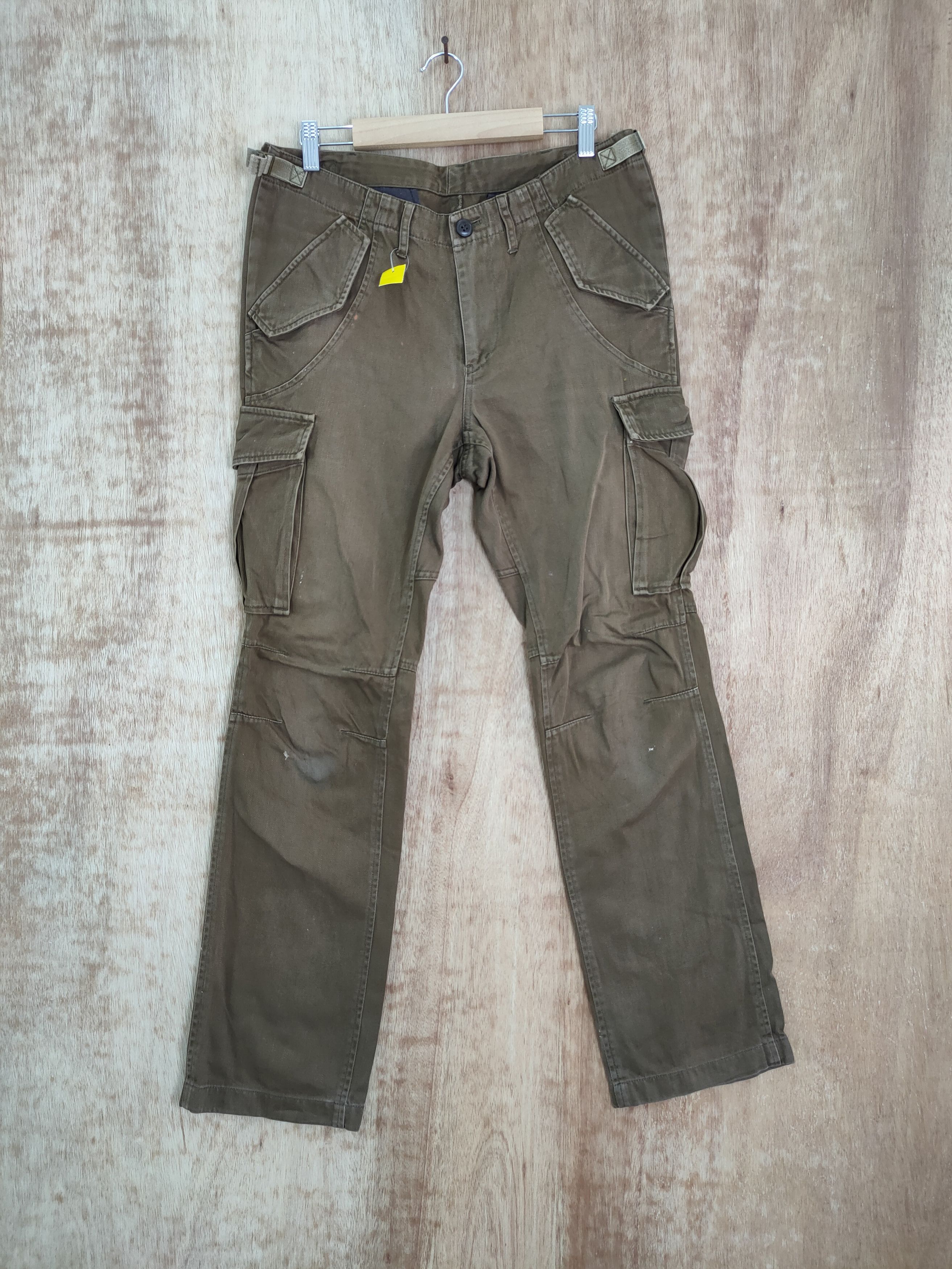 Japanese Brand × Takeo Kikuchi DL Takeo Kikuchi brown faded multipocket cargo pants #4174 Size US 32 / EU 48 - 1 Thumbnail
