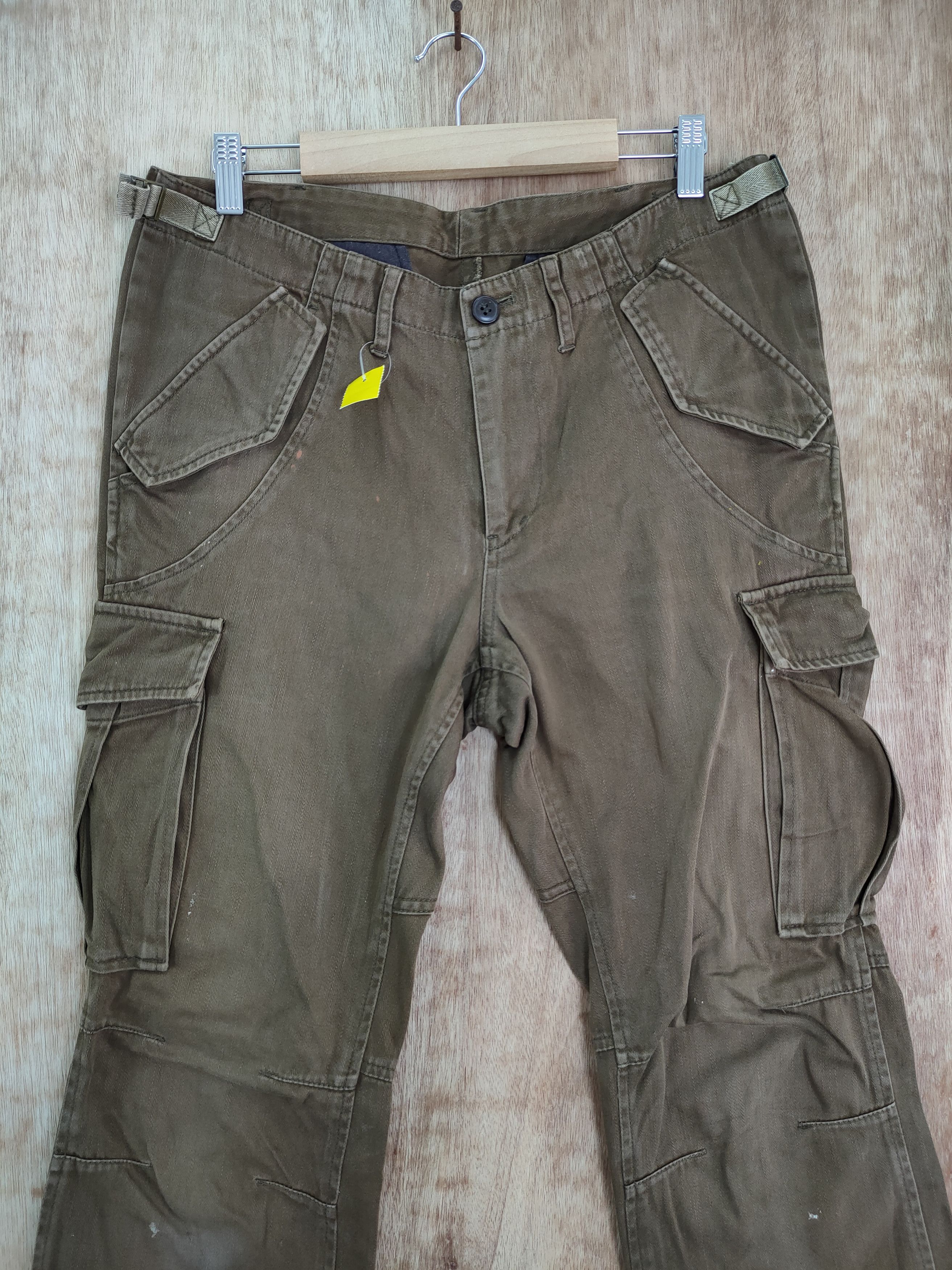 Japanese Brand × Takeo Kikuchi DL Takeo Kikuchi brown faded multipocket cargo pants #4174 Size US 32 / EU 48 - 3 Thumbnail