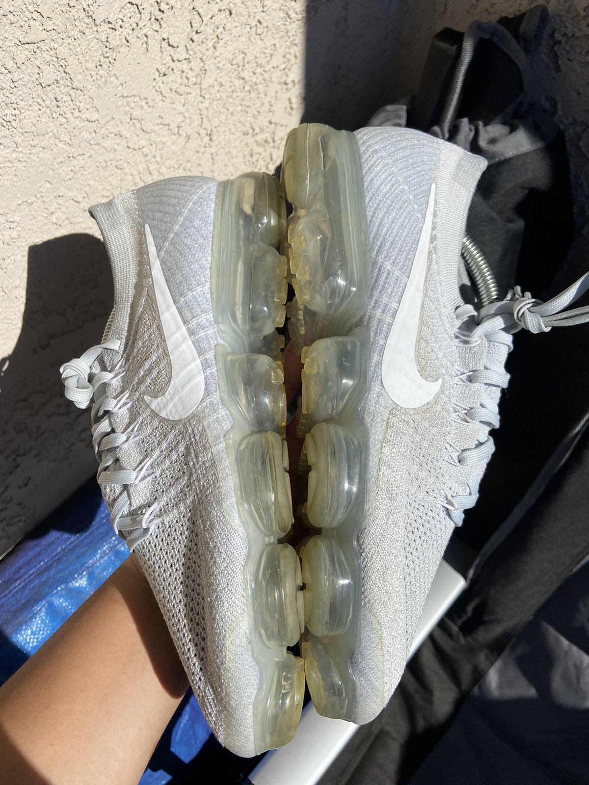 Nike Nike Air Vapormax Flyknit Pure Platinum Grey White Size US 11.5 / IT 41.5 - 8 Thumbnail
