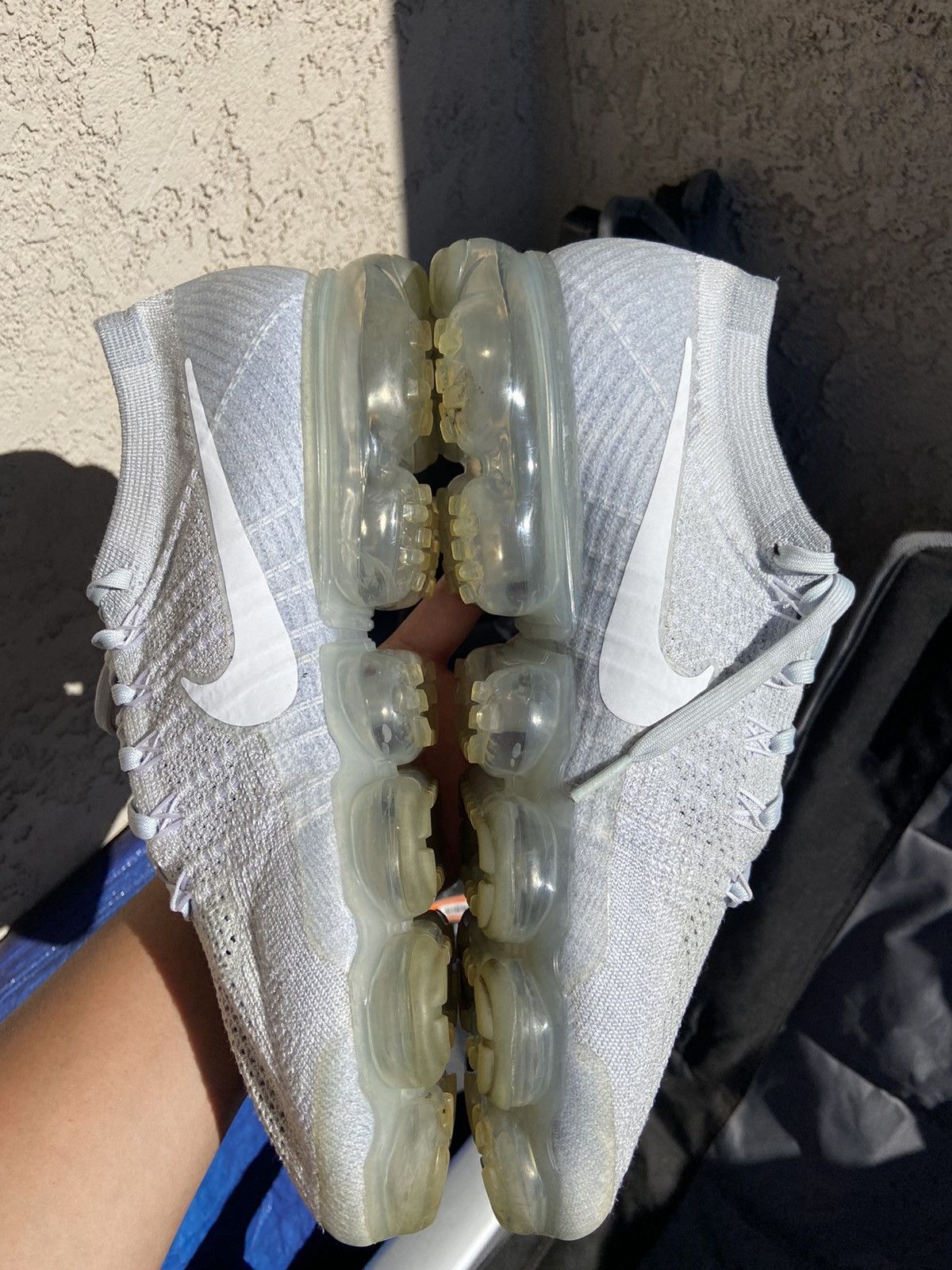 Nike Nike Air Vapormax Flyknit Pure Platinum Grey White Size US 11.5 / IT 41.5 - 9 Thumbnail
