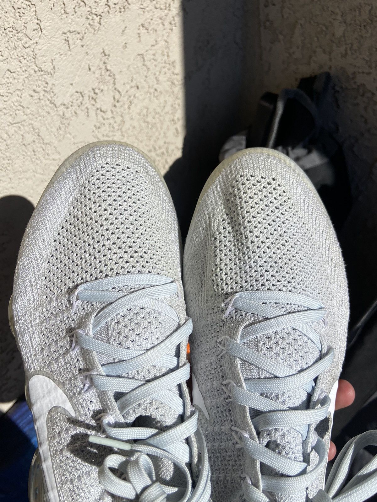 Nike Nike Air Vapormax Flyknit Pure Platinum Grey White Size US 11.5 / IT 41.5 - 10 Thumbnail