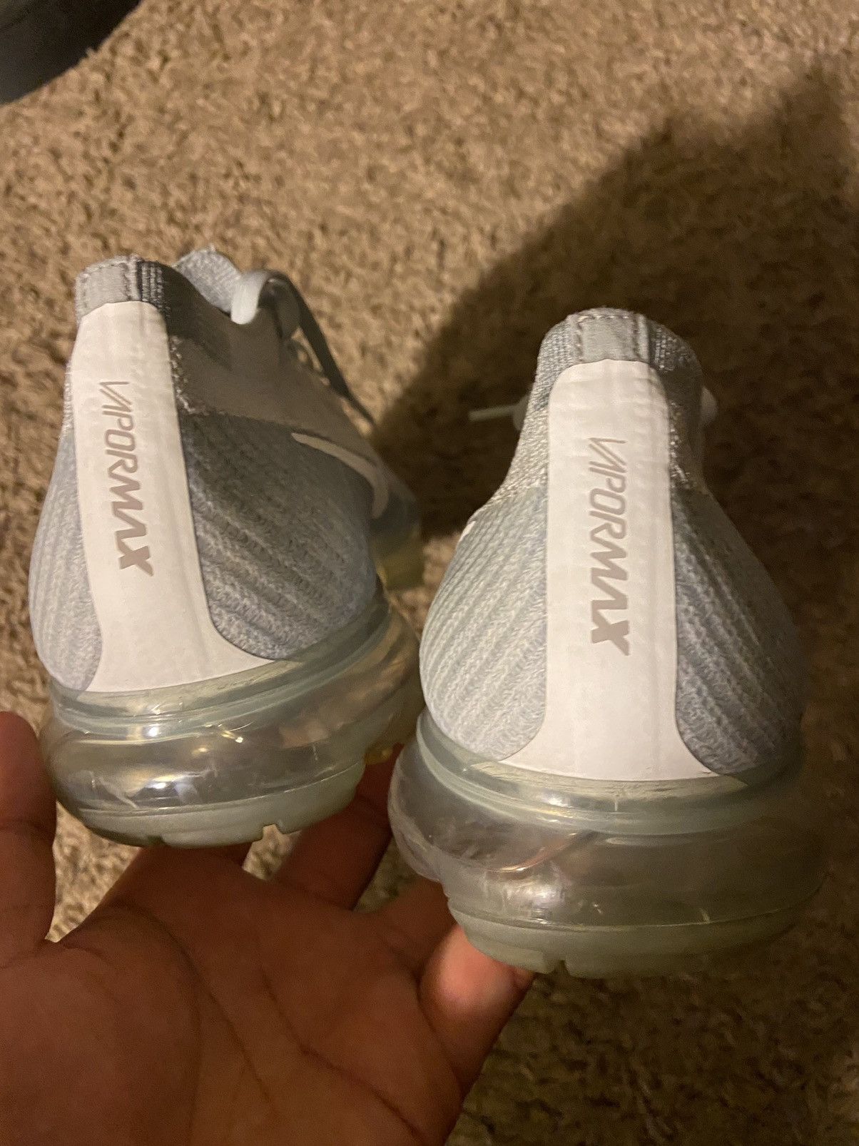 Nike Nike Air Vapormax Flyknit Pure Platinum Grey White Size US 11.5 / IT 41.5 - 4 Thumbnail