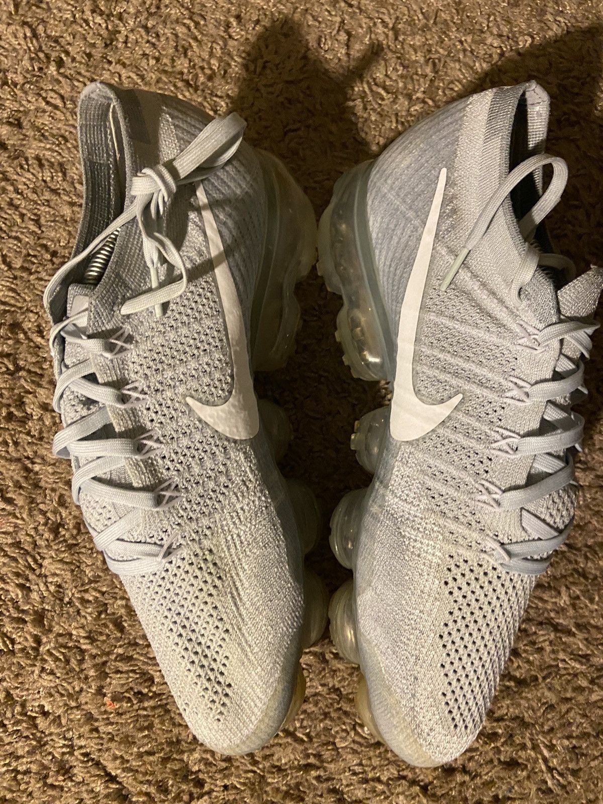 Nike Nike Air Vapormax Flyknit Pure Platinum Grey White Size US 11.5 / IT 41.5 - 3 Thumbnail