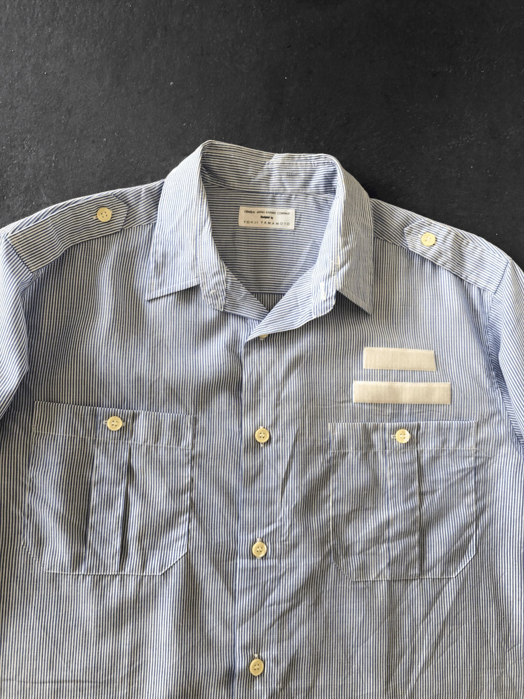 Yohji Yamamoto RARE🔥VINTAGE 80’S YOHJI YAMAMOTO x CJRC HICKORY STRIPES Size US L / EU 52-54 / 3 - 3 Thumbnail