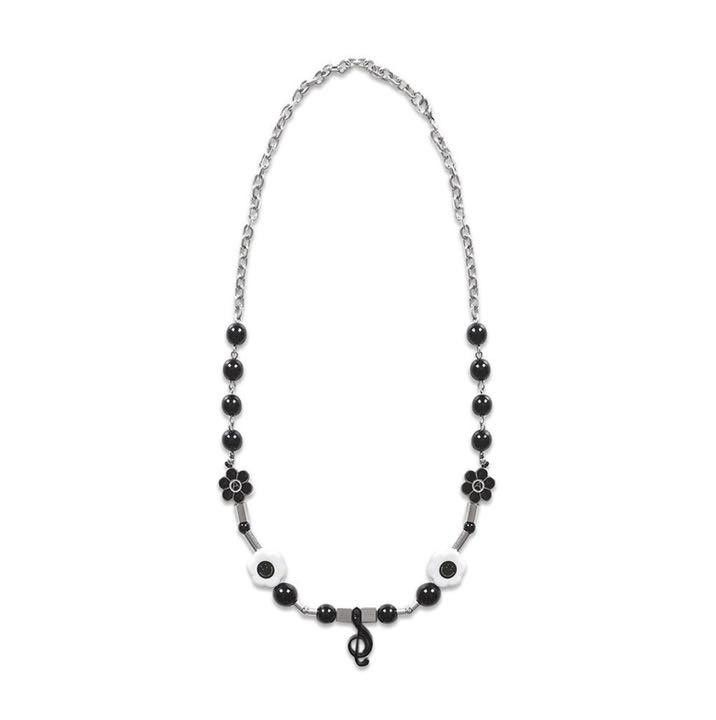 image of Salute X Midnight Studios Shane Gonzales Necklace in Black, Men's