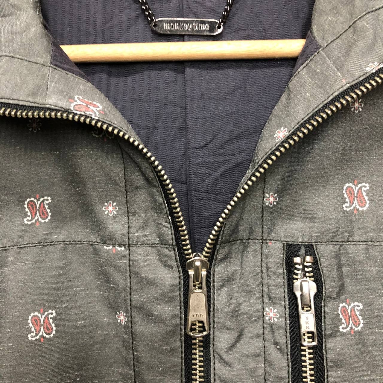 Japanese Brand × monkey time Monkey Time Bandana Zipper Hoodies Jacket Size US M / EU 48-50 / 2 - 3 Thumbnail