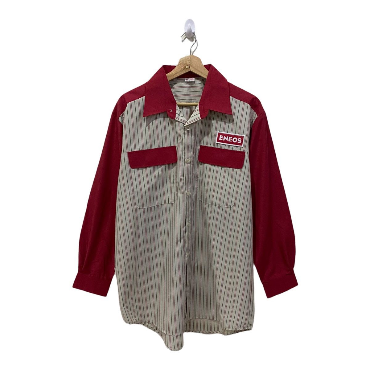 Vintage VINTAGE ENEOS RACING JAPAN BUTTON UPS WORK SHIRT Size US XL / EU 56 / 4 - 5 Thumbnail