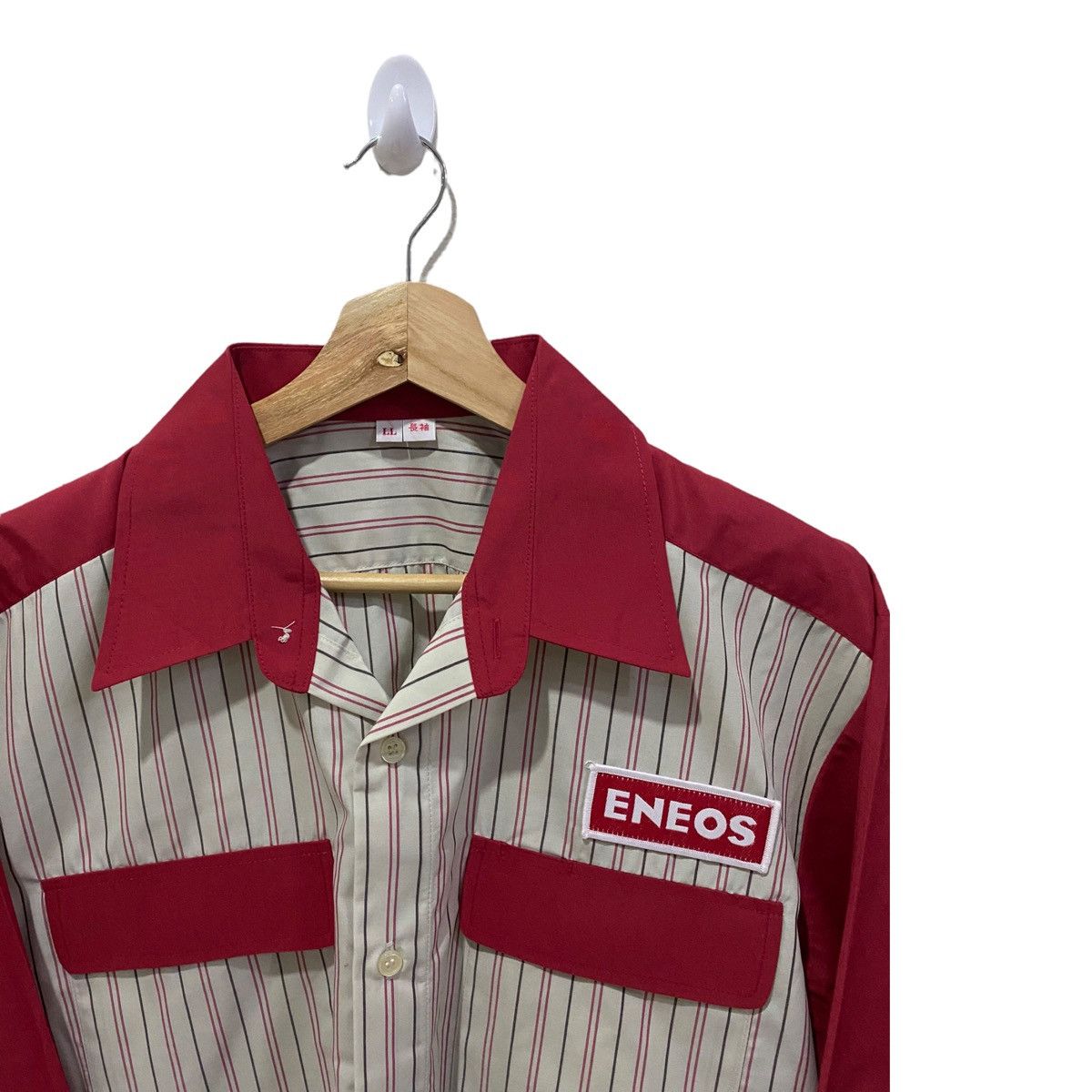 Vintage VINTAGE ENEOS RACING JAPAN BUTTON UPS WORK SHIRT Size US XL / EU 56 / 4 - 4 Thumbnail