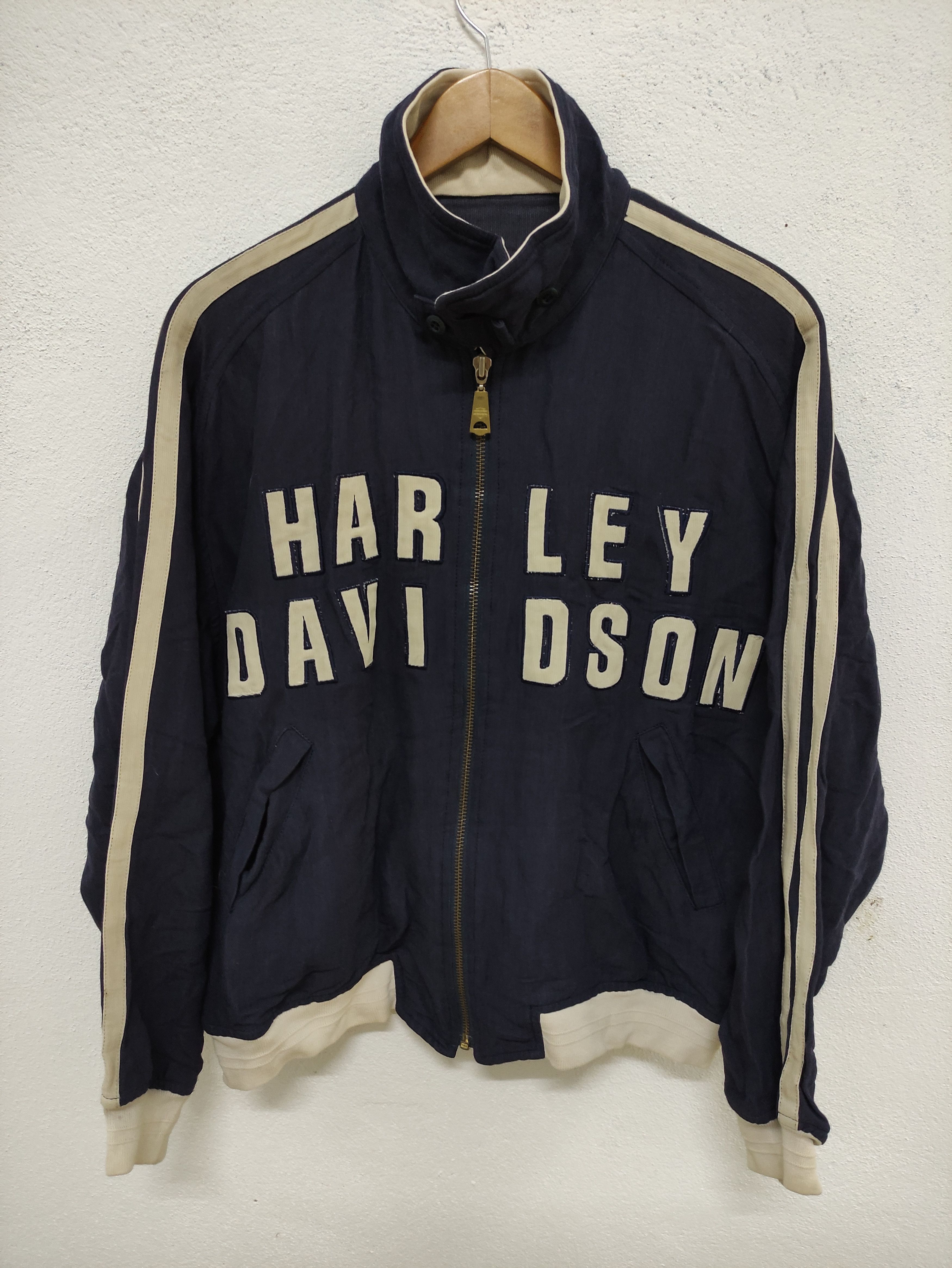 Harley Davidson Vintage Harley Davidson Big Logo Zip Up Jacket Size US L / EU 52-54 / 3 - 1 Thumbnail