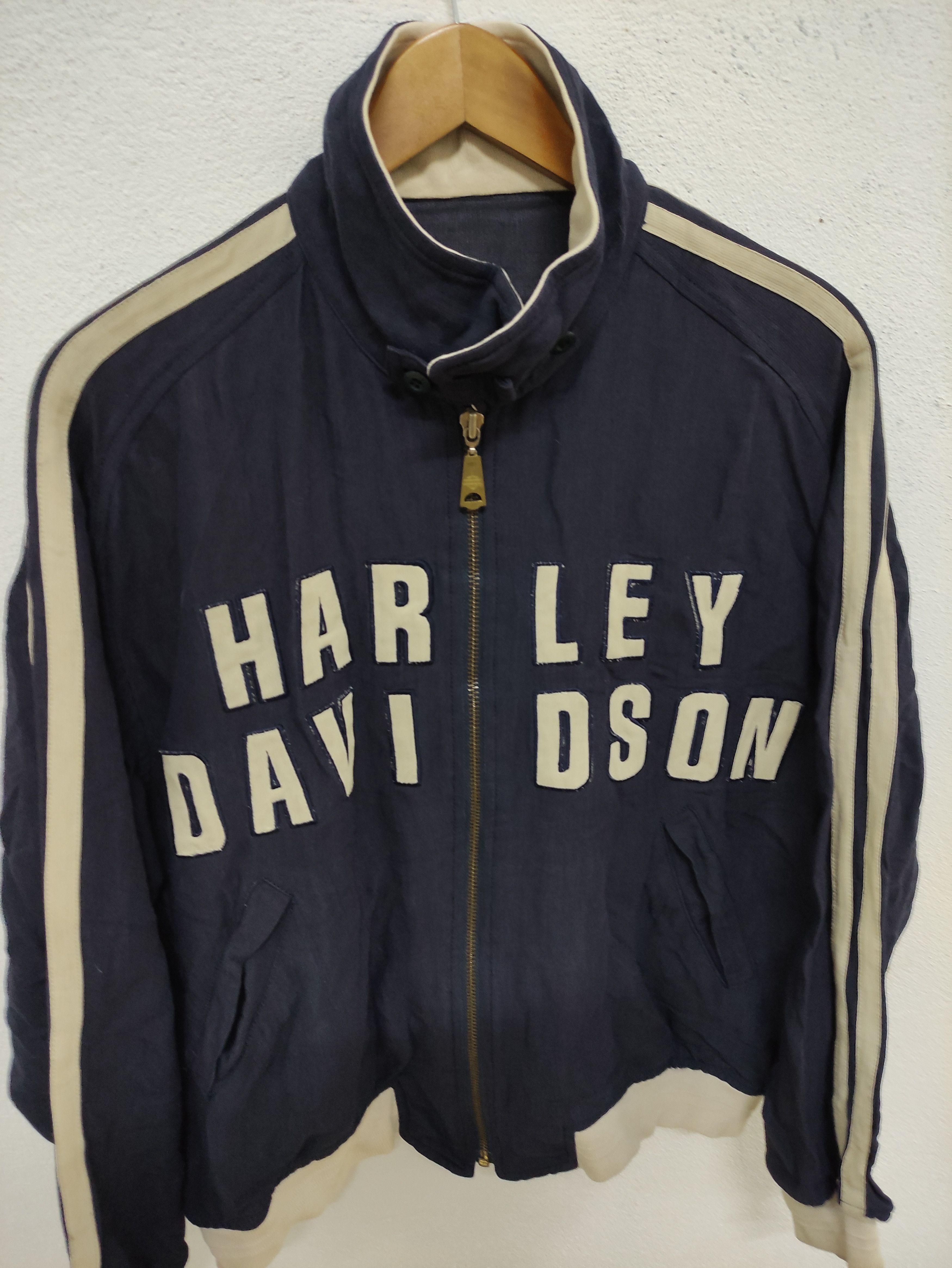 Harley Davidson Vintage Harley Davidson Big Logo Zip Up Jacket Size US L / EU 52-54 / 3 - 3 Thumbnail