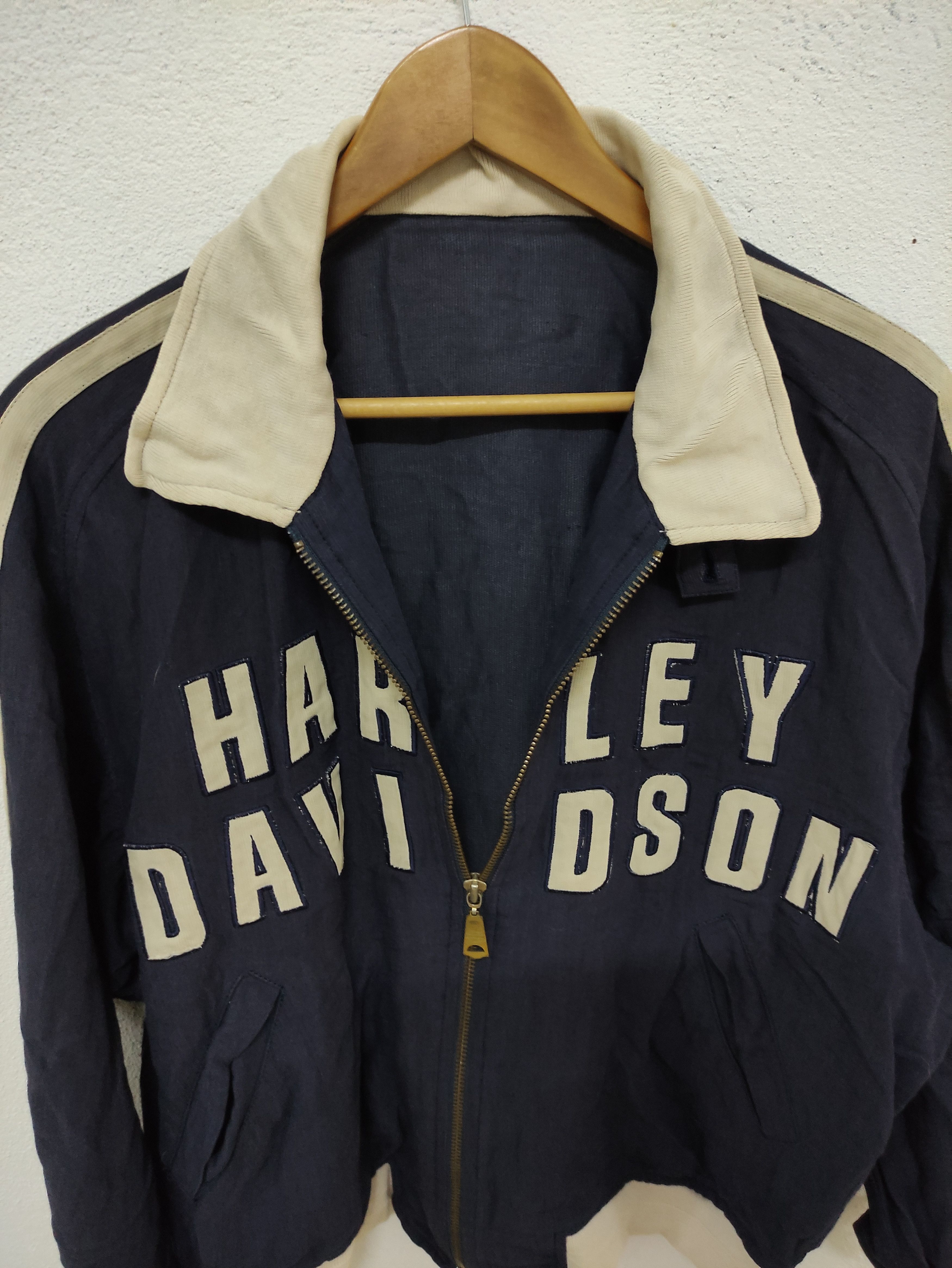 Harley Davidson Vintage Harley Davidson Big Logo Zip Up Jacket Size US L / EU 52-54 / 3 - 2 Thumbnail