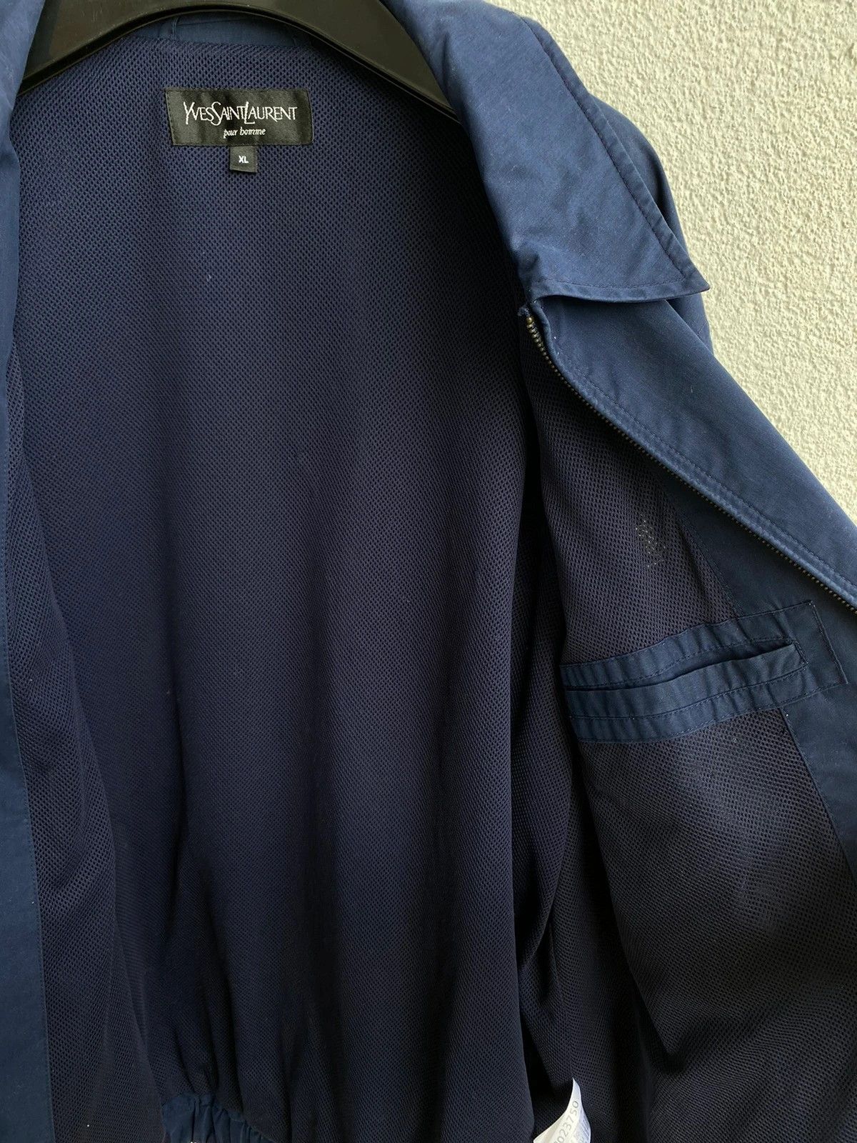 Yves Saint Laurent YSL Jacket Navy YSL Bomber Coach Size US XL / EU 56 / 4 - 10 Thumbnail