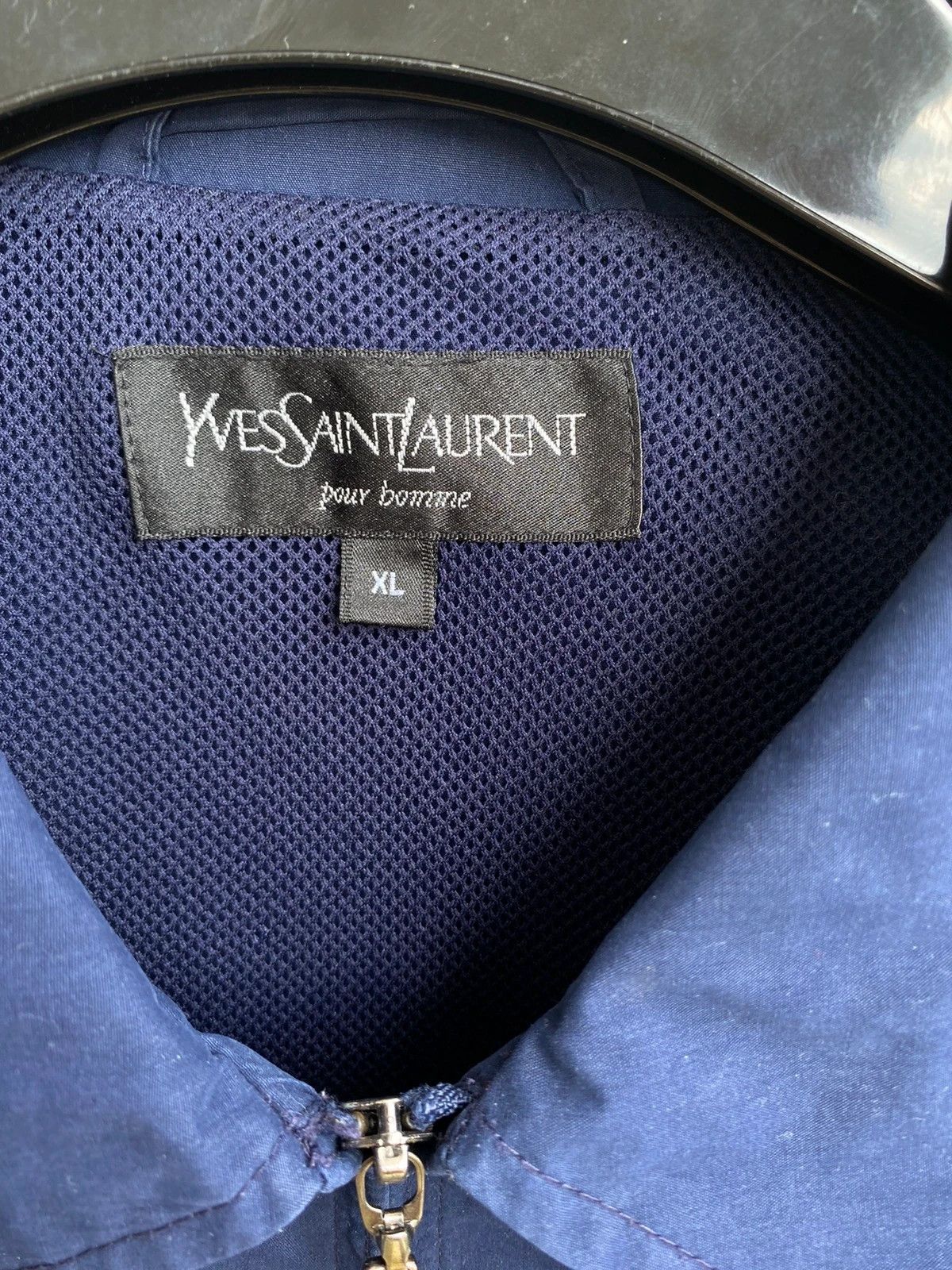 Yves Saint Laurent YSL Jacket Navy YSL Bomber Coach Size US XL / EU 56 / 4 - 5 Thumbnail