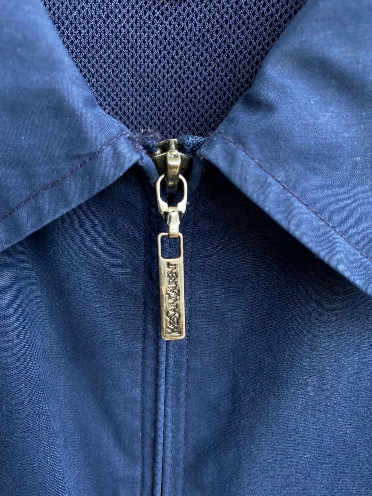 Yves Saint Laurent YSL Jacket Navy YSL Bomber Coach Size US XL / EU 56 / 4 - 4 Thumbnail