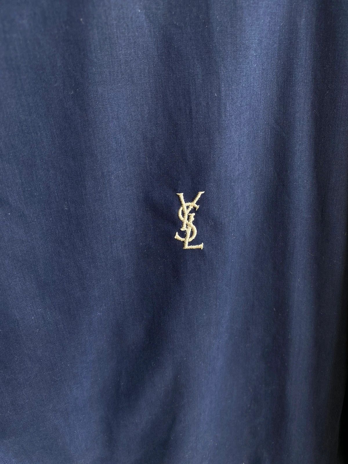 Yves Saint Laurent YSL Jacket Navy YSL Bomber Coach Size US XL / EU 56 / 4 - 3 Thumbnail
