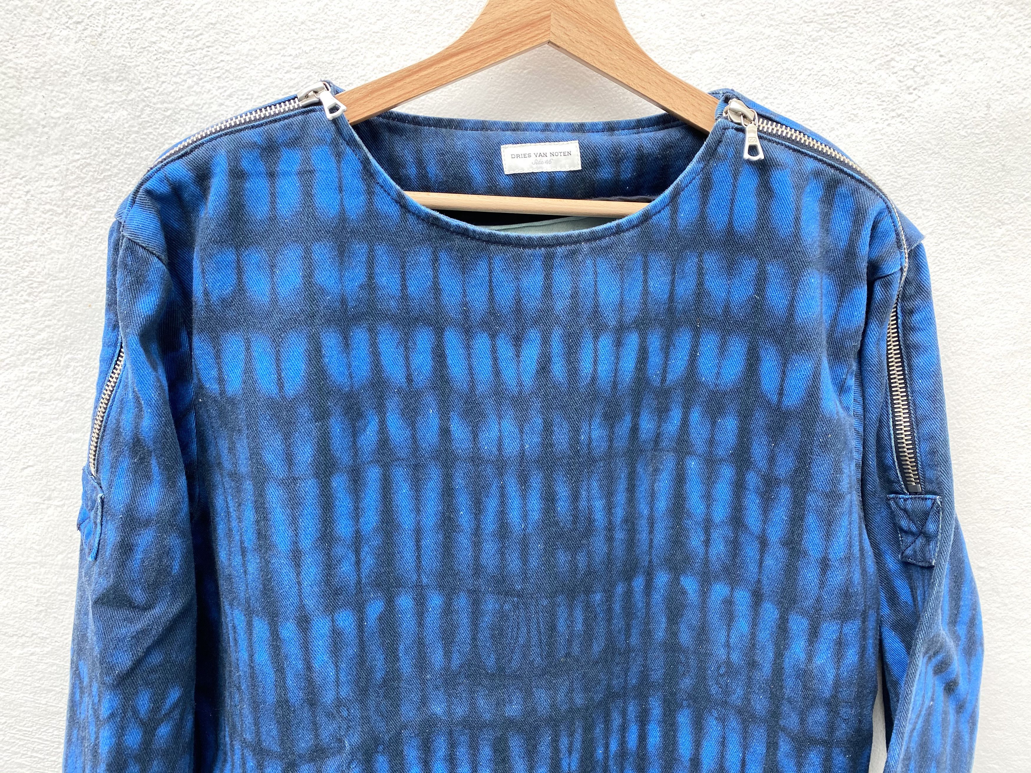 Dries Van Noten Tie Dye Shoulder Zips Sweater Size US S / EU 44-46 / 1 - 2 Thumbnail