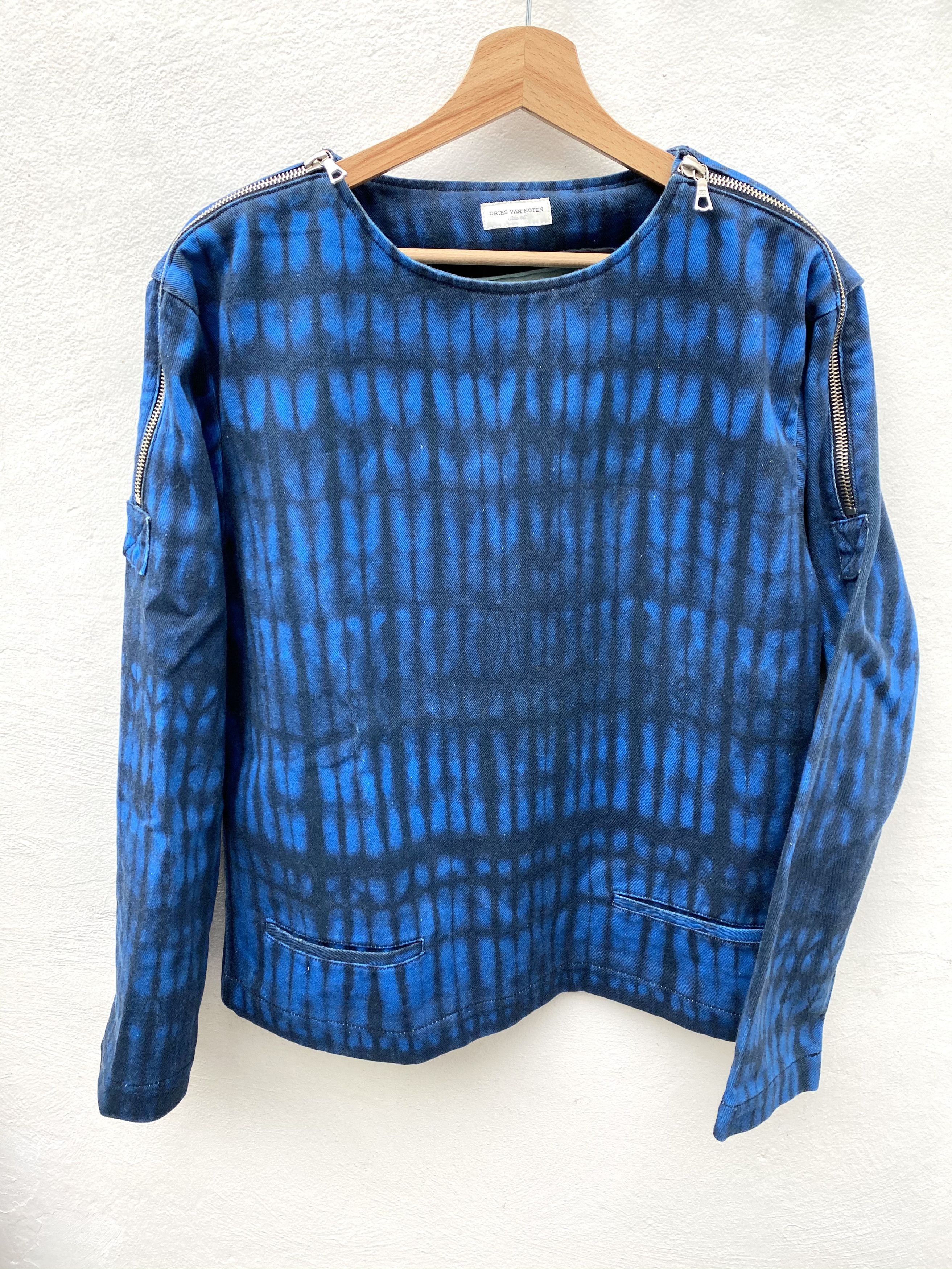 Dries Van Noten Tie Dye Shoulder Zips Sweater Size US S / EU 44-46 / 1 - 1 Thumbnail