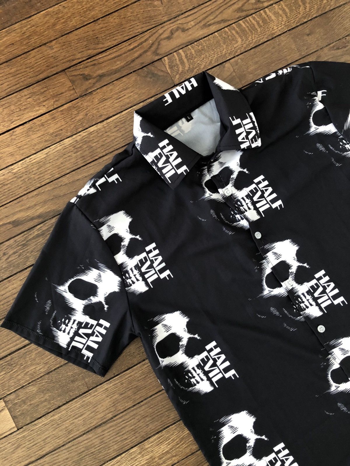Half Evil Half Evil Anniversary Skull Shirt ❄️ Pleasures FTP Bones XL Size US XL / EU 56 / 4 - 2 Thumbnail