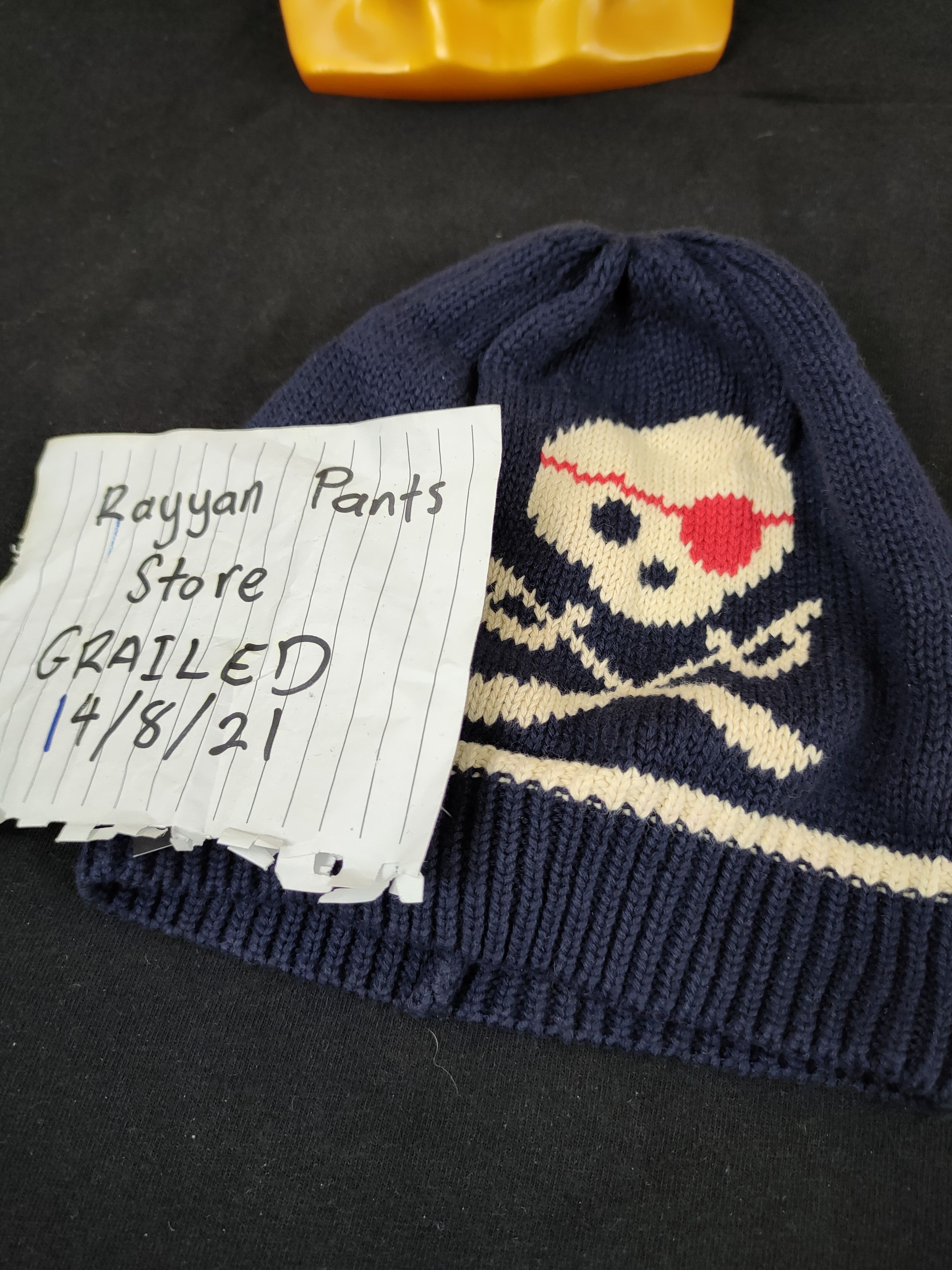 Gap Baby Gap skull blue beanie vintage streetwear #154 Size ONE SIZE - 8 Thumbnail