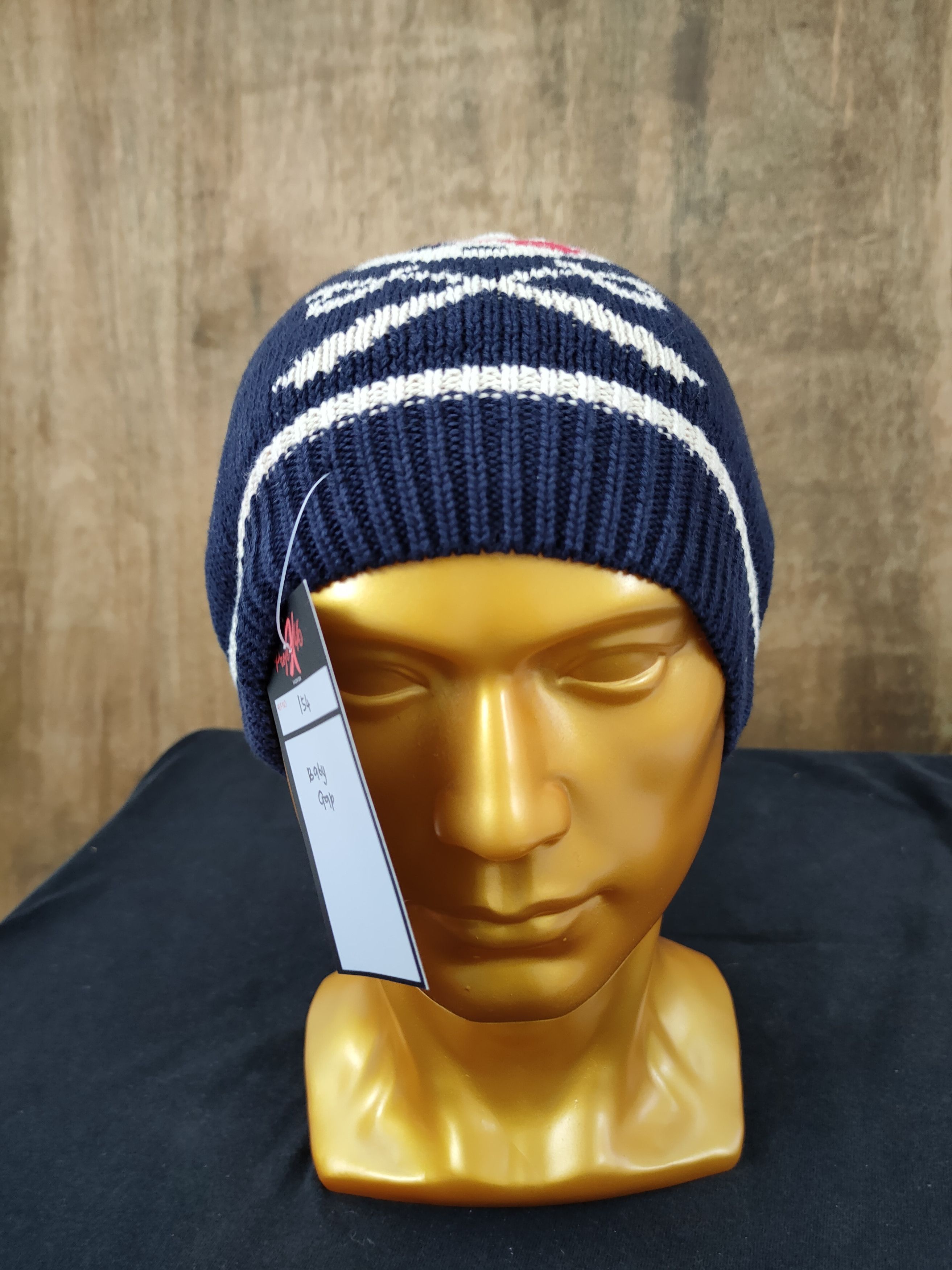 Gap Baby Gap skull blue beanie vintage streetwear #154 Size ONE SIZE - 5 Thumbnail