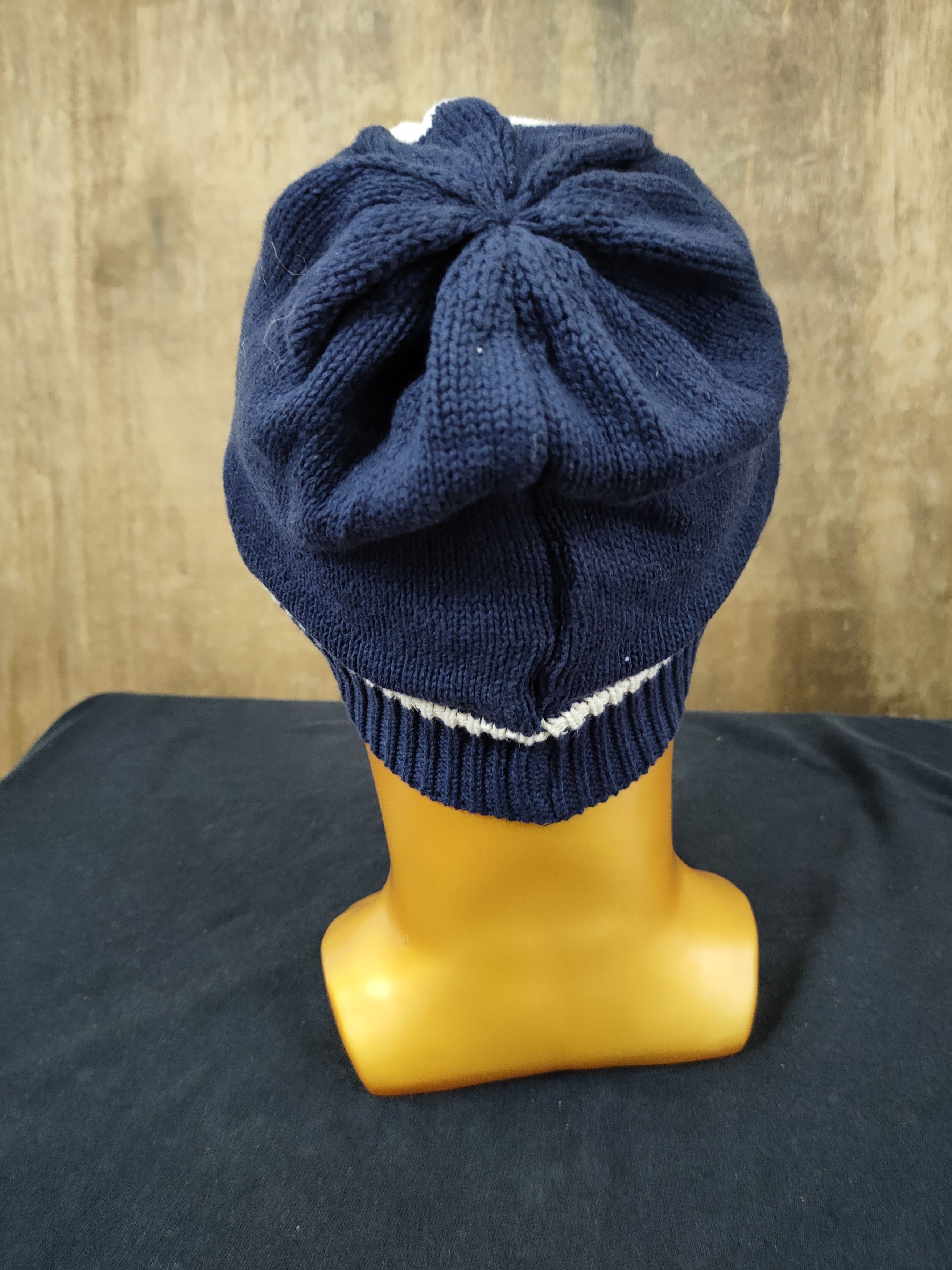 Gap Baby Gap skull blue beanie vintage streetwear #154 Size ONE SIZE - 3 Thumbnail