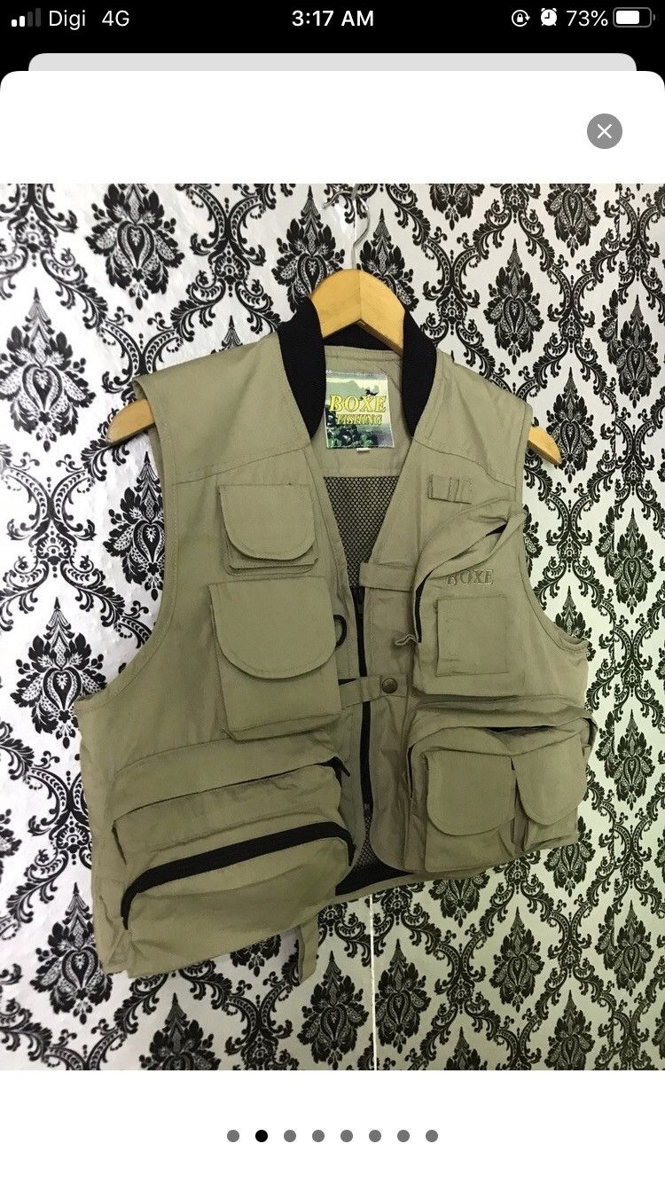 Japanese Brand 🔥RARE BOXE FISHING MESH CARGO TACTICAL MULTIPOCKET Size US M / EU 48-50 / 2 - 2 Thumbnail