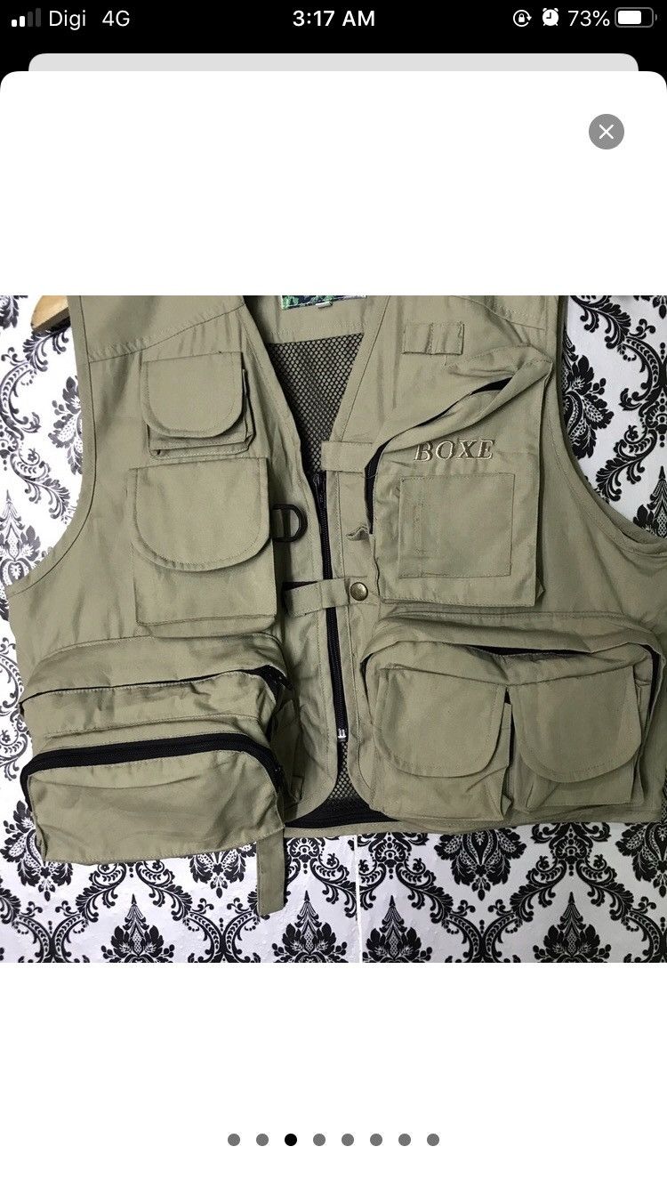 Japanese Brand 🔥RARE BOXE FISHING MESH CARGO TACTICAL MULTIPOCKET Size US M / EU 48-50 / 2 - 3 Thumbnail